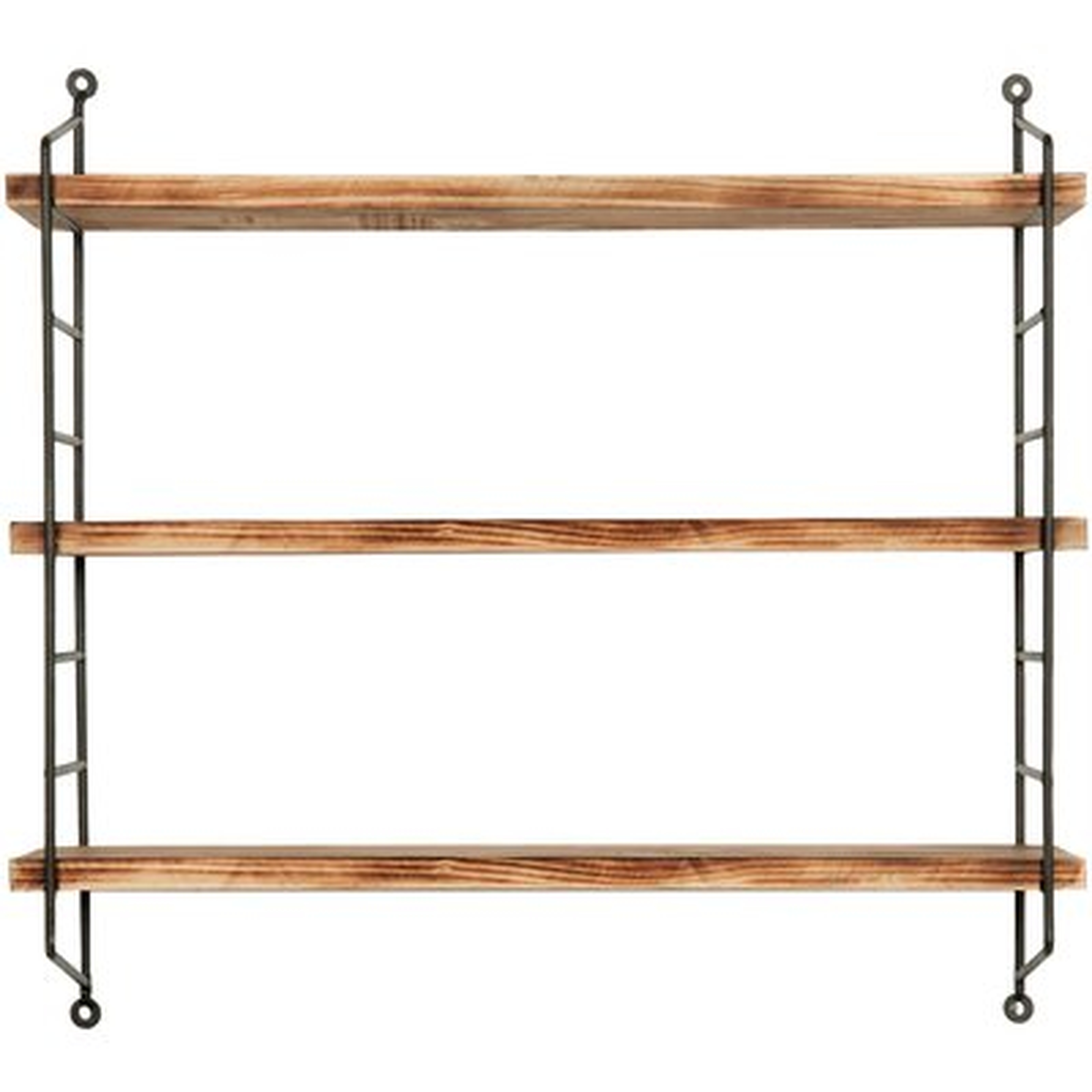 3 Piece Wood Tiered Shelf with Adjustable Shelves - Wayfair