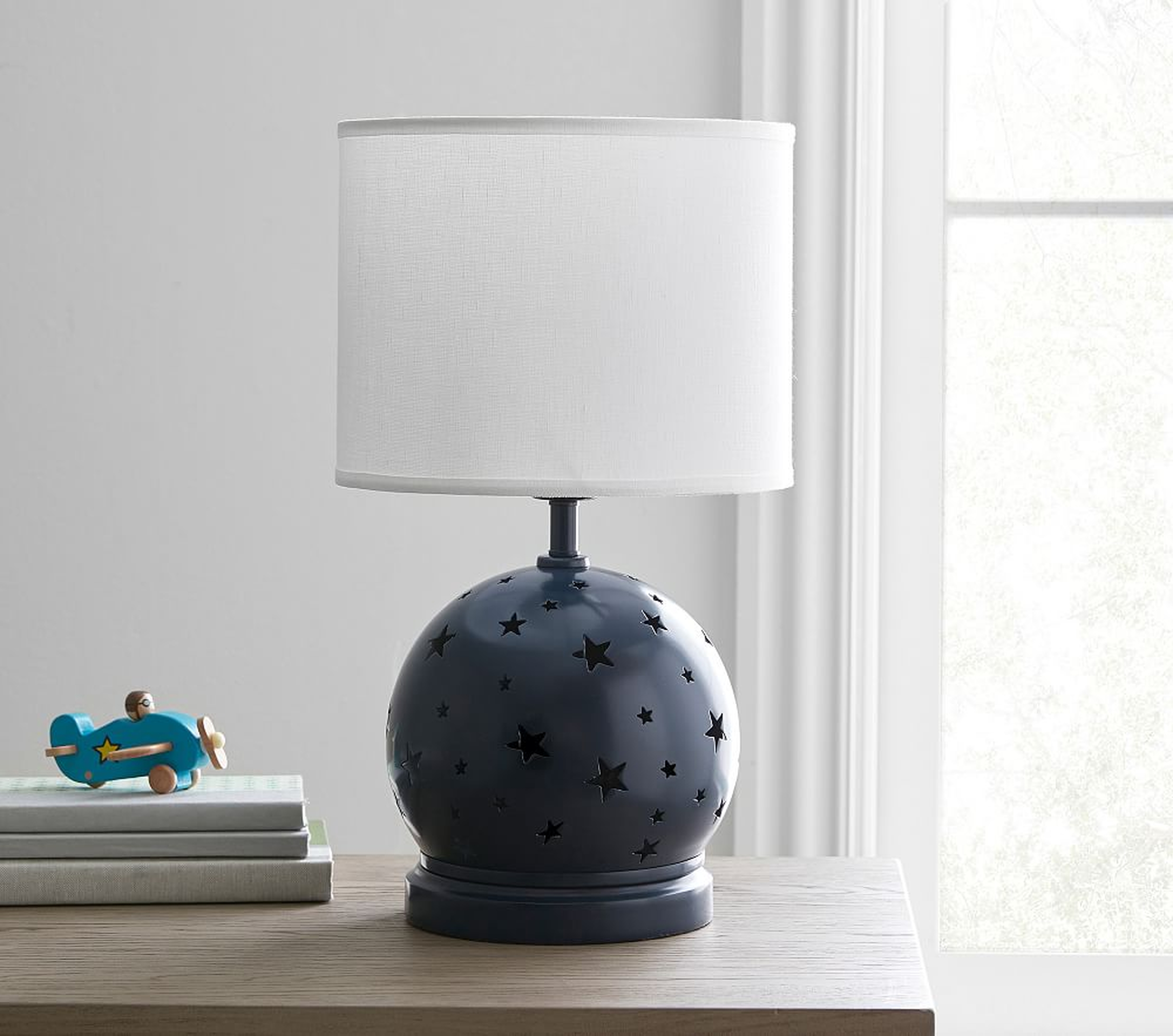 Navy Star Cut Out 3-Way Table Lamp - Pottery Barn Kids