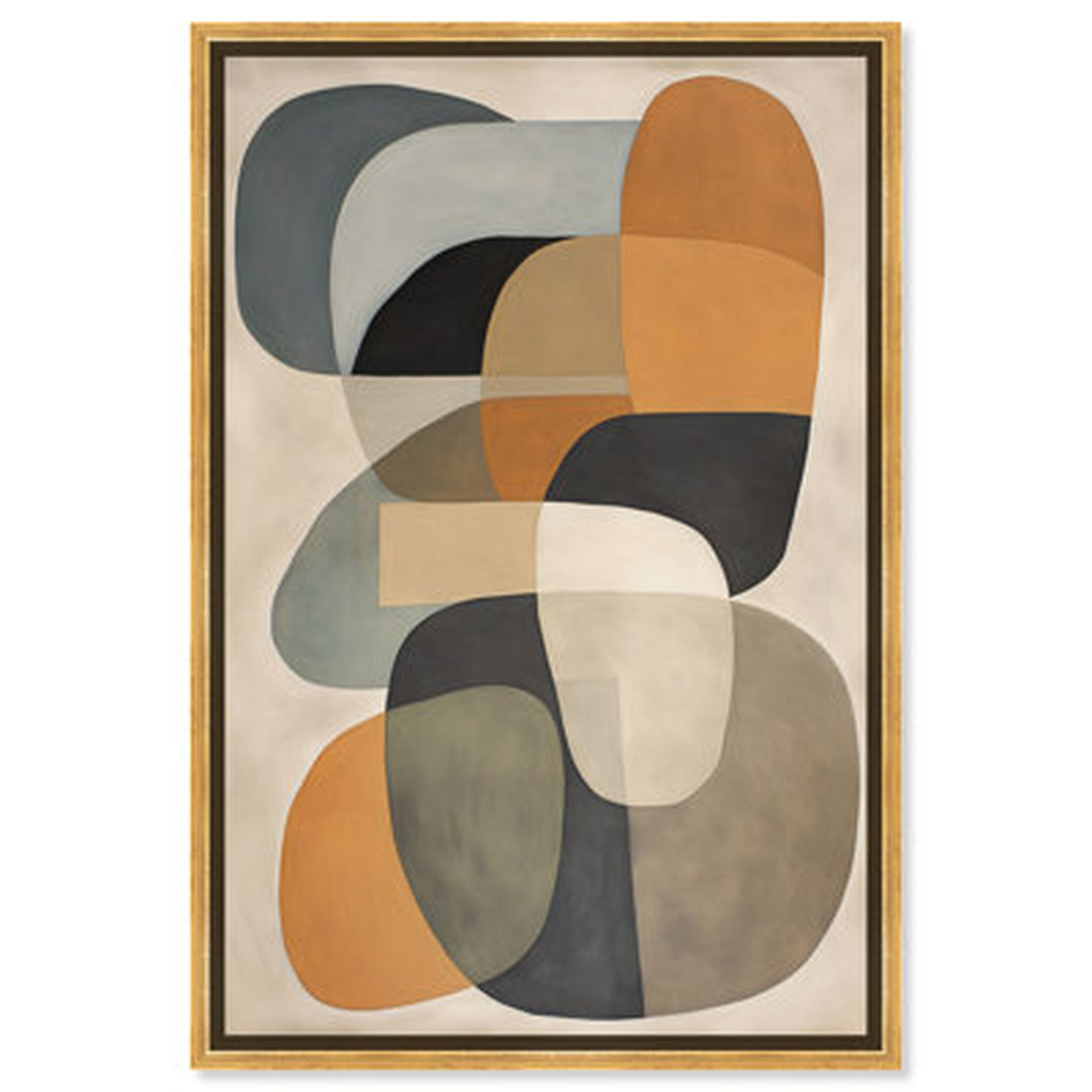 Ricole 2 Canvas Midcentury Abstract Wall Art by Art Remedy - Wayfair