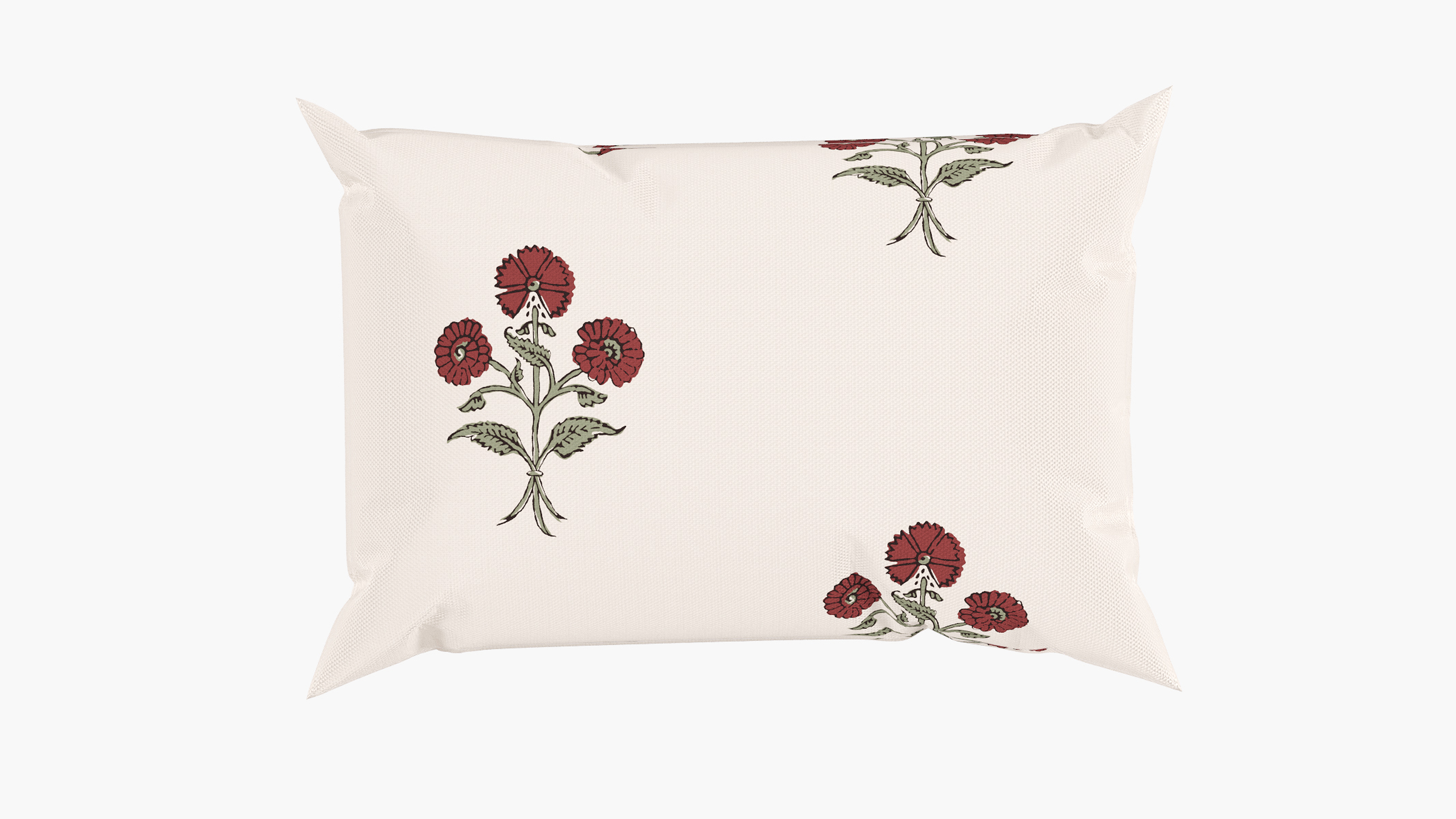 Throw Pillow 14" x 20", Red Delphine, 14" x 20" - The Inside