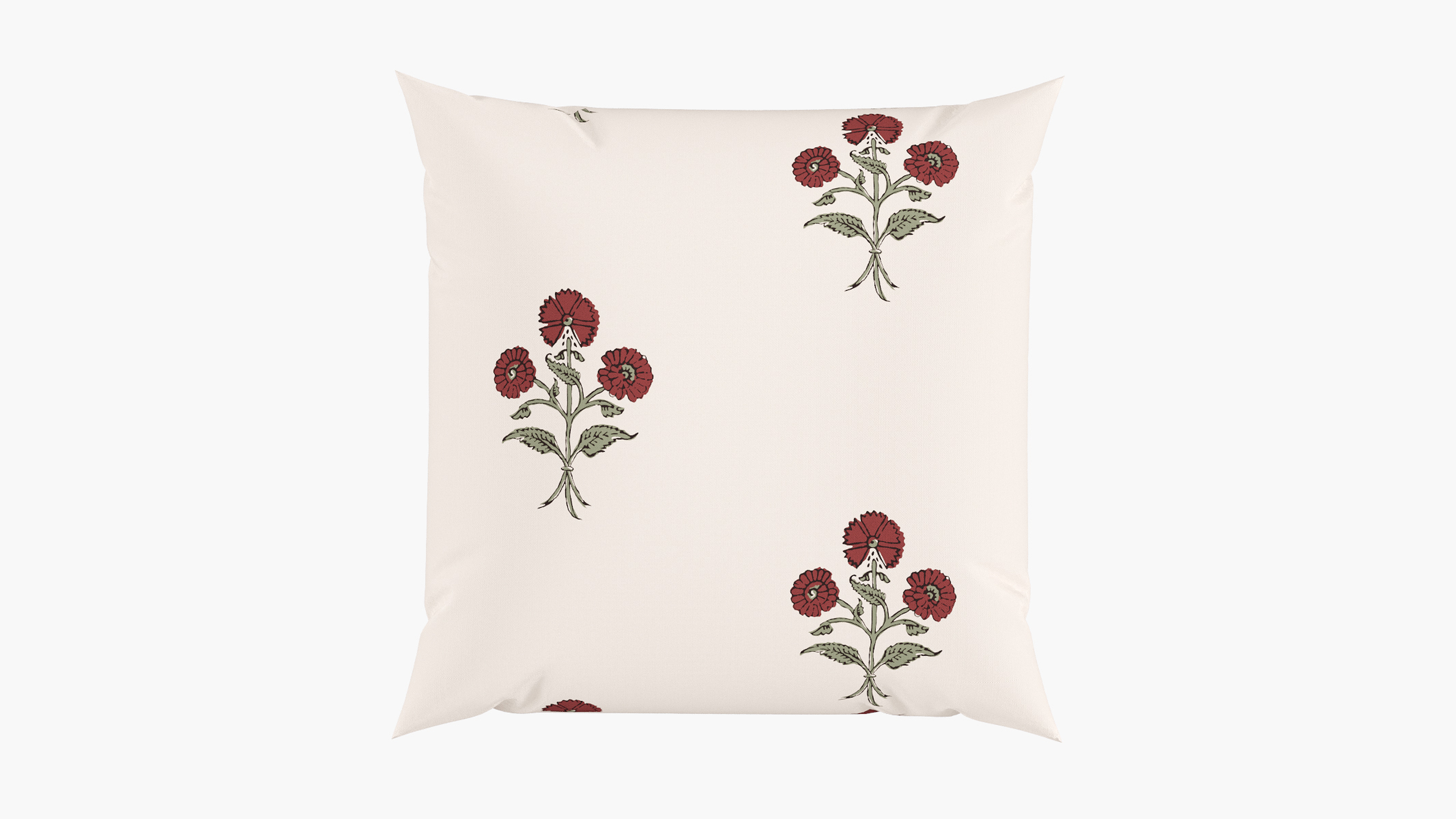 Throw Pillow 20", Red Delphine, 20" x 20" - The Inside