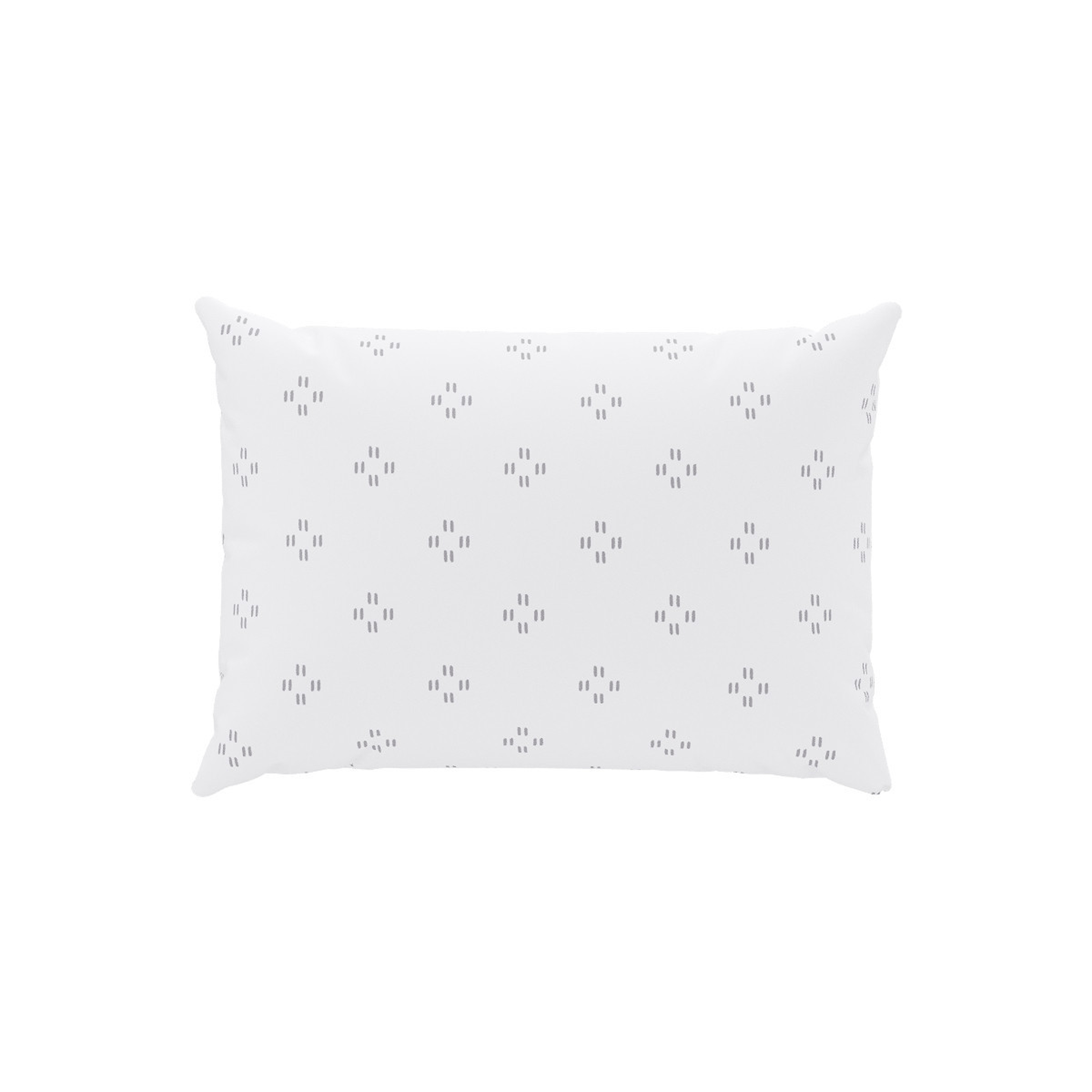 Outdoor Lumbar Pillow | Grey Faro - The Inside