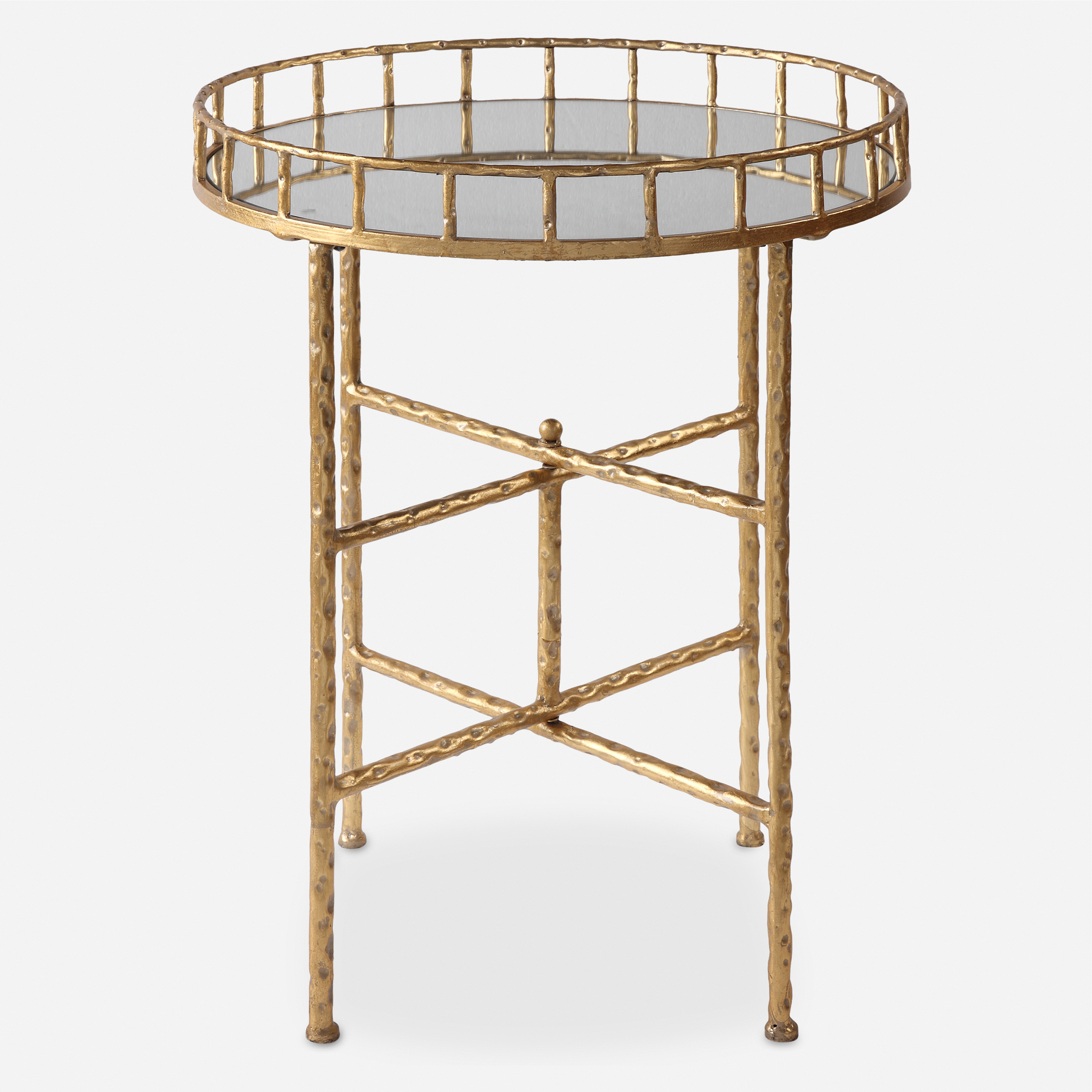 Tilly Bright Gold Accent Table - Uttermost