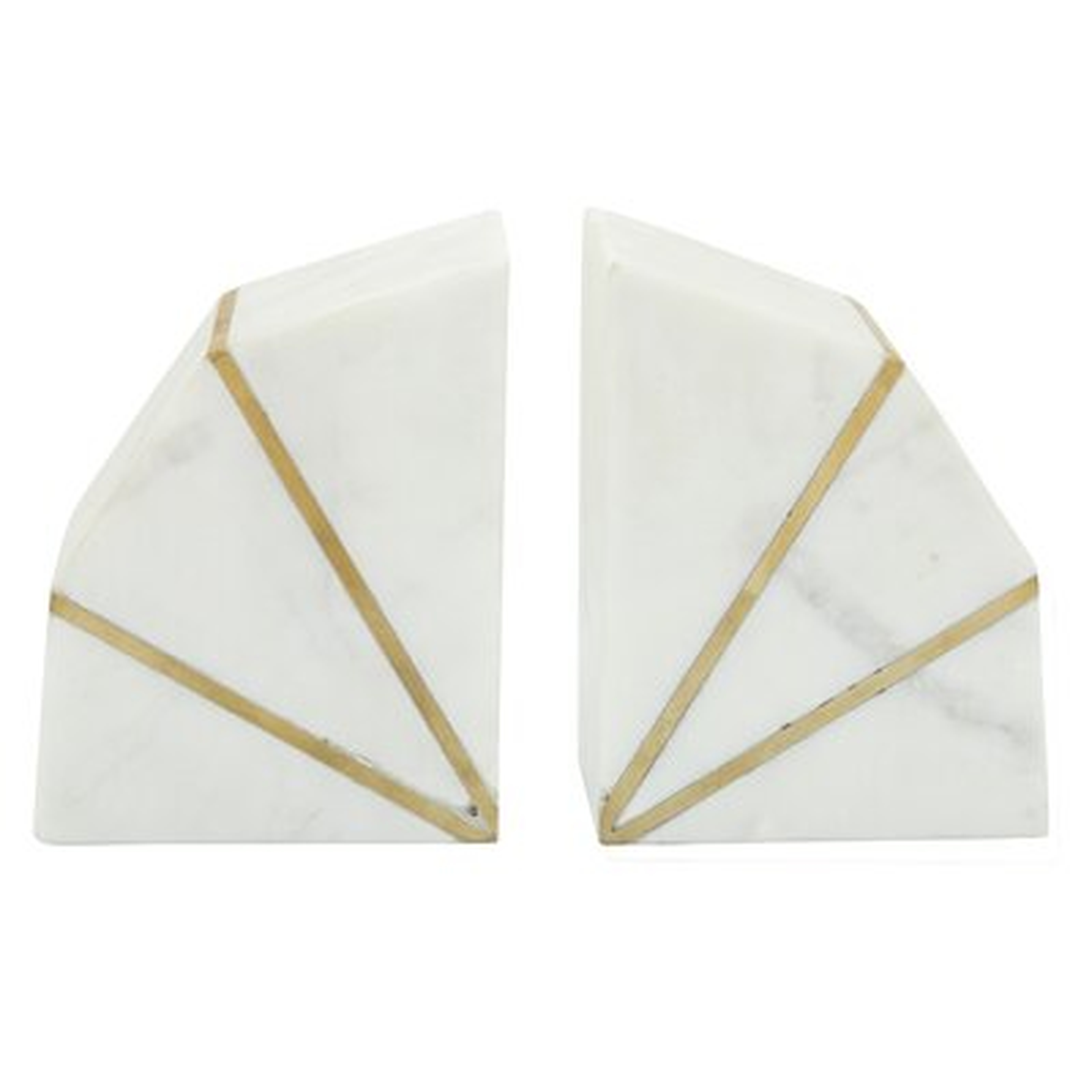 Marble Accent Bookends - Wayfair