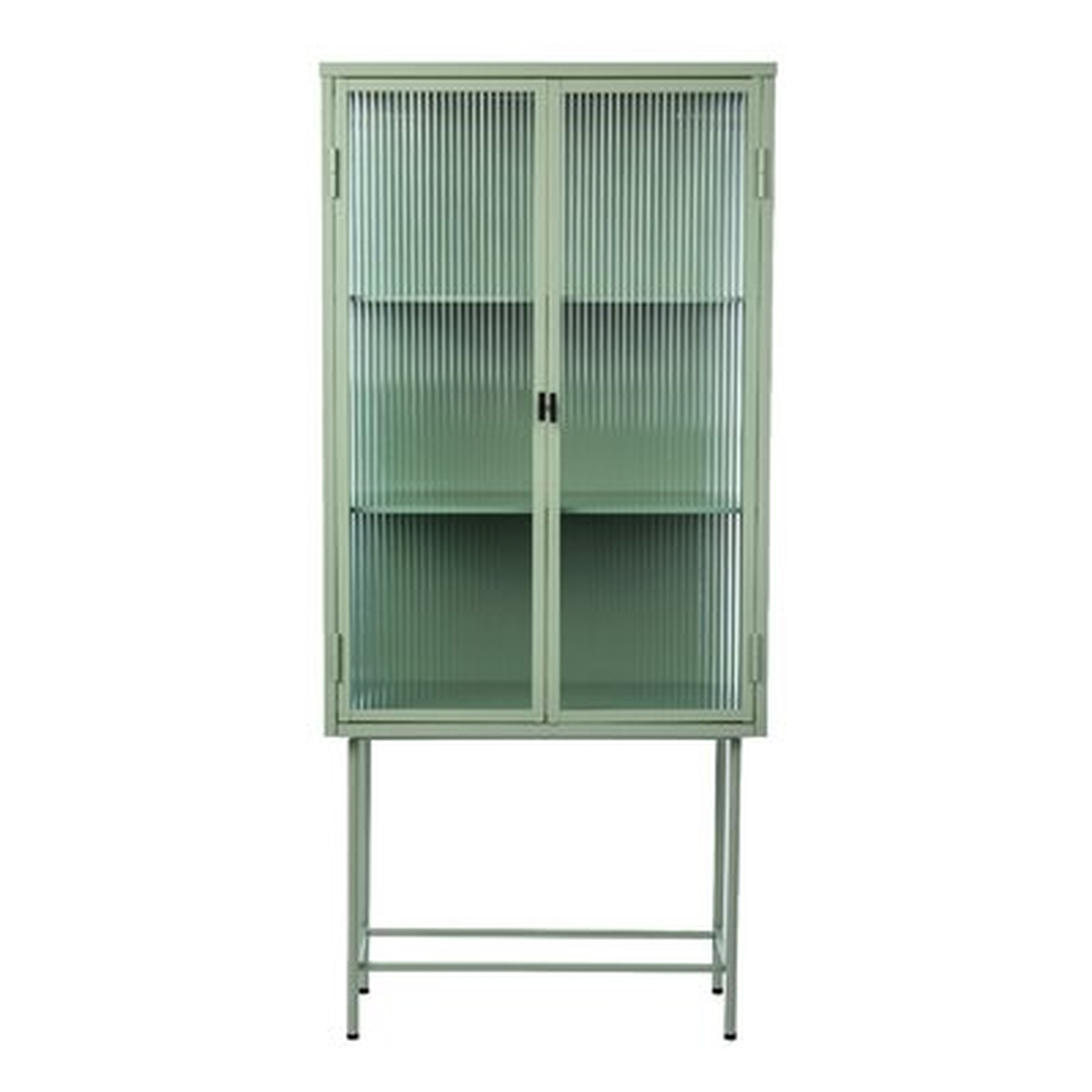 Vertical Storage Cabinet With Glass Doors - Wayfair