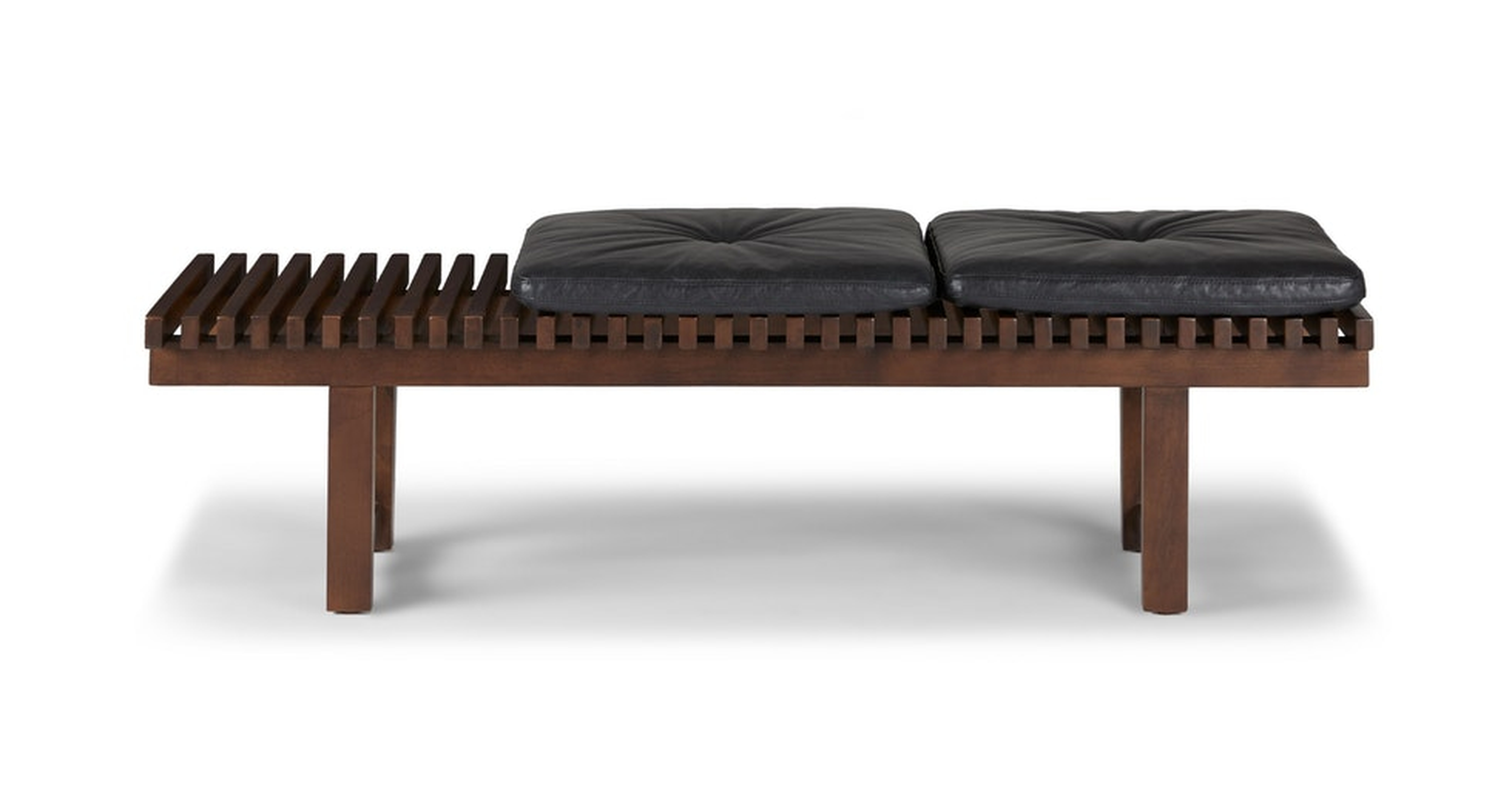 Ripa 59" Leather Bench - Oxford Black - Article