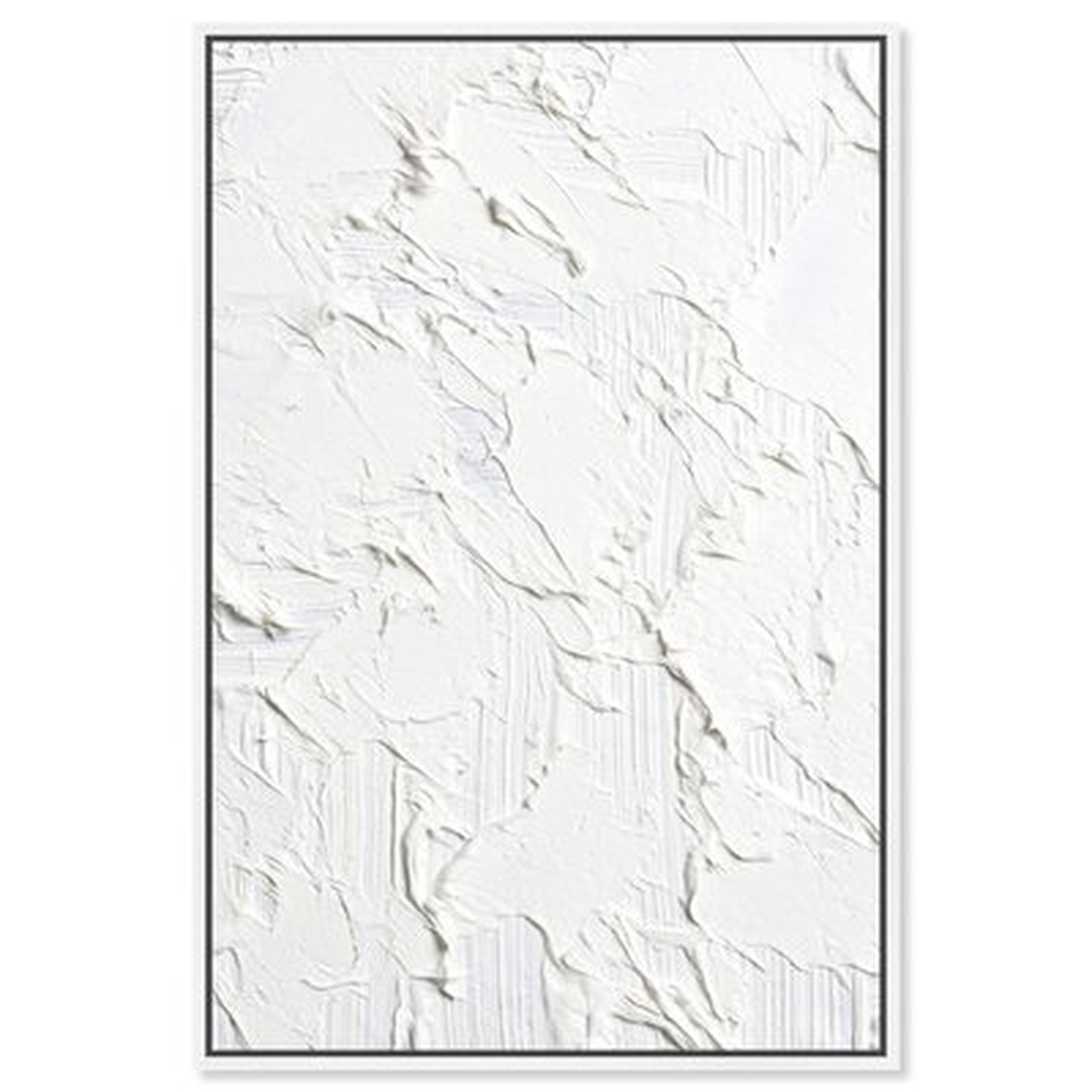 White Minimal Texture Painting Wall Art By Oliver Gal - Wayfair