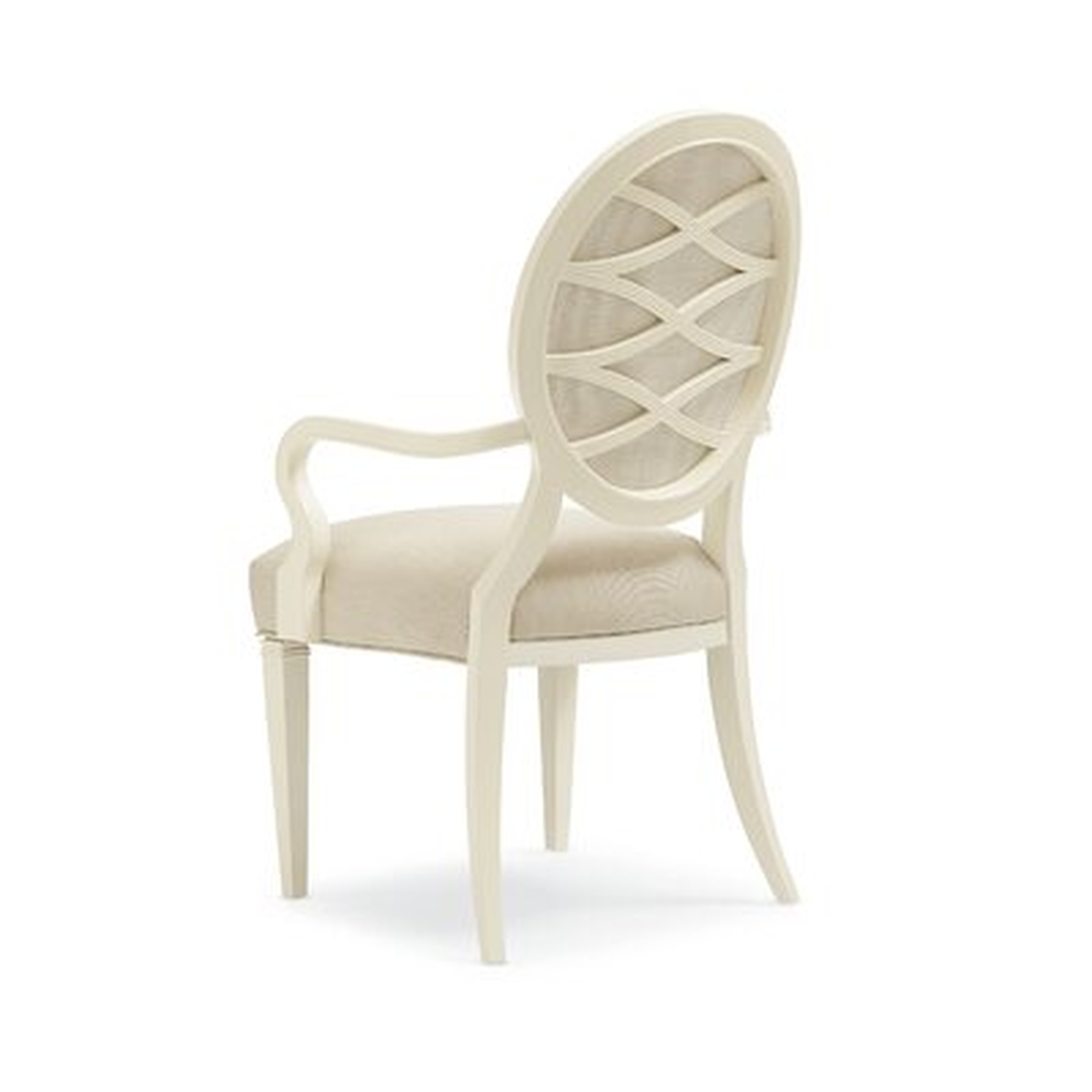 Shimmer Round Back Upholstered Dining Chair (Set of 2) - Wayfair