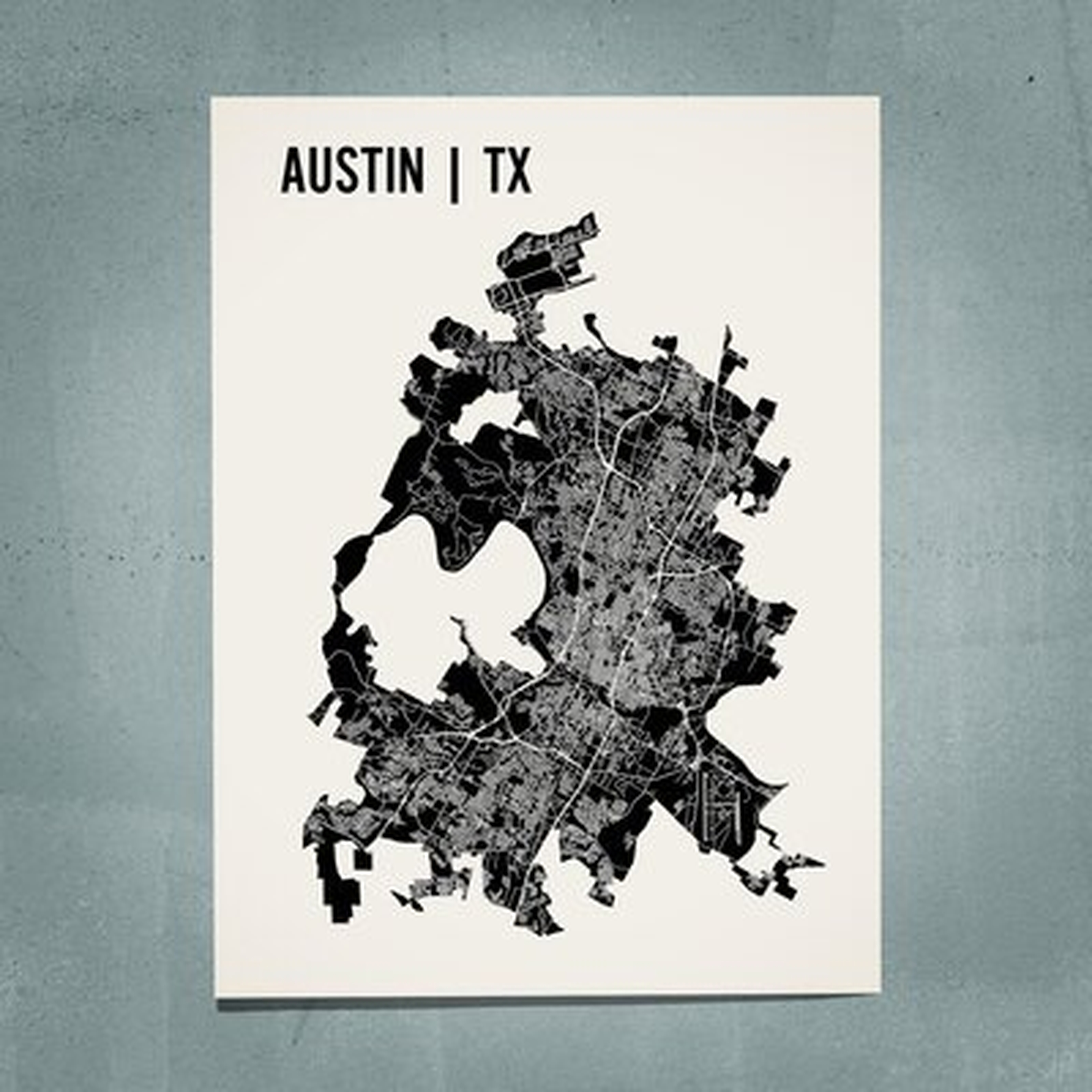 Austin Map Art Print - Wayfair