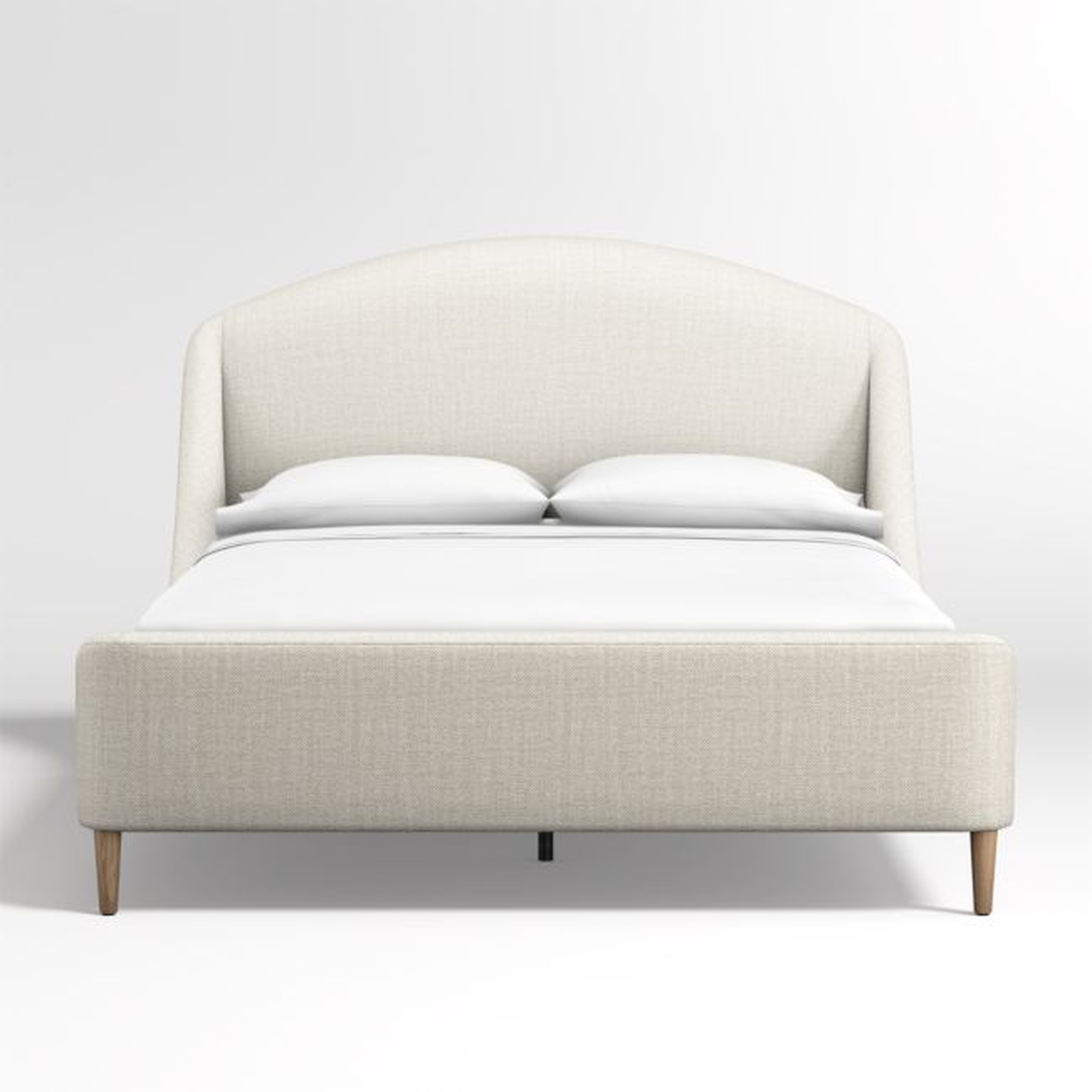 Lafayette Natural Upholstered Queen Bed - Crate and Barrel