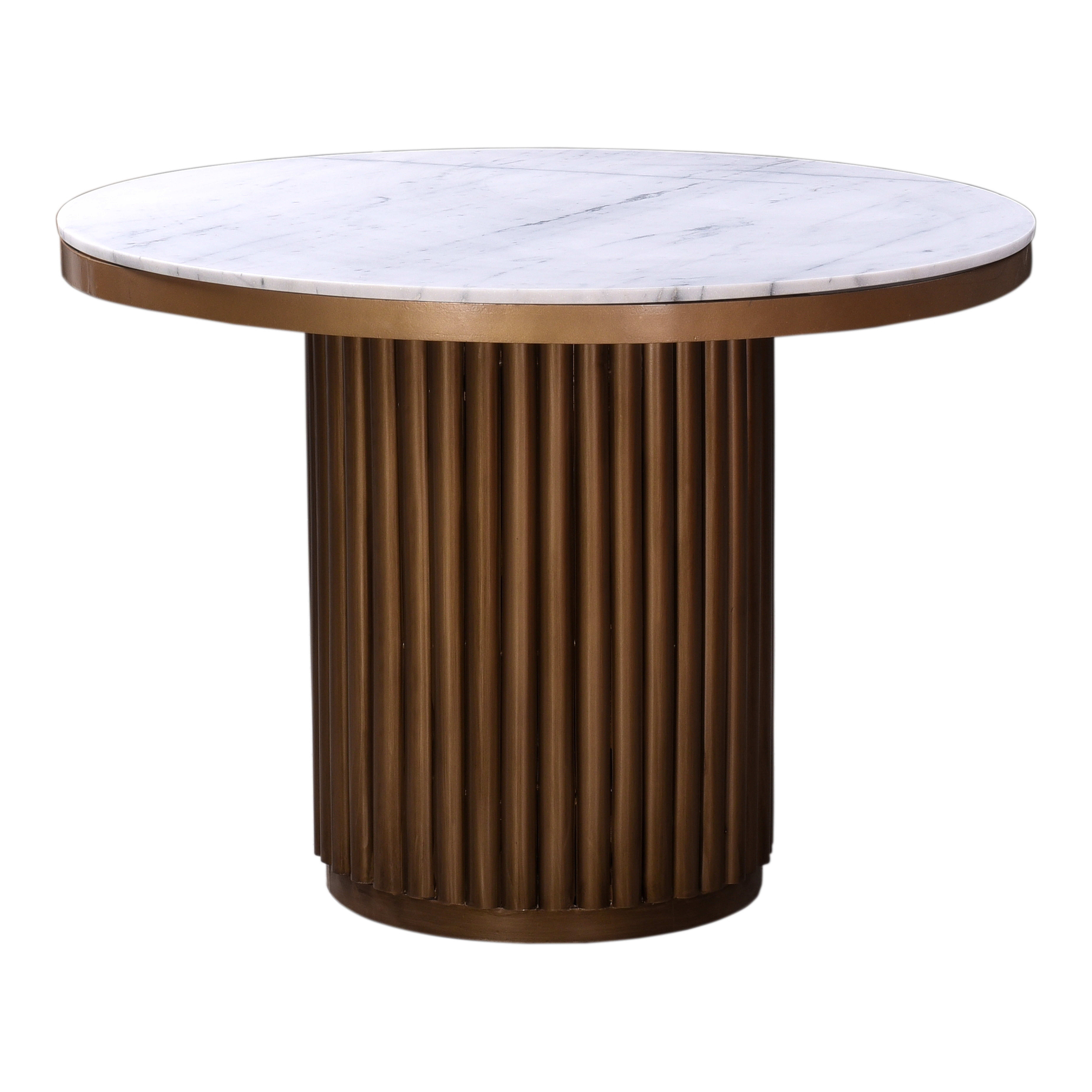 Tower Dining Table White Marble - Moes Home Collection