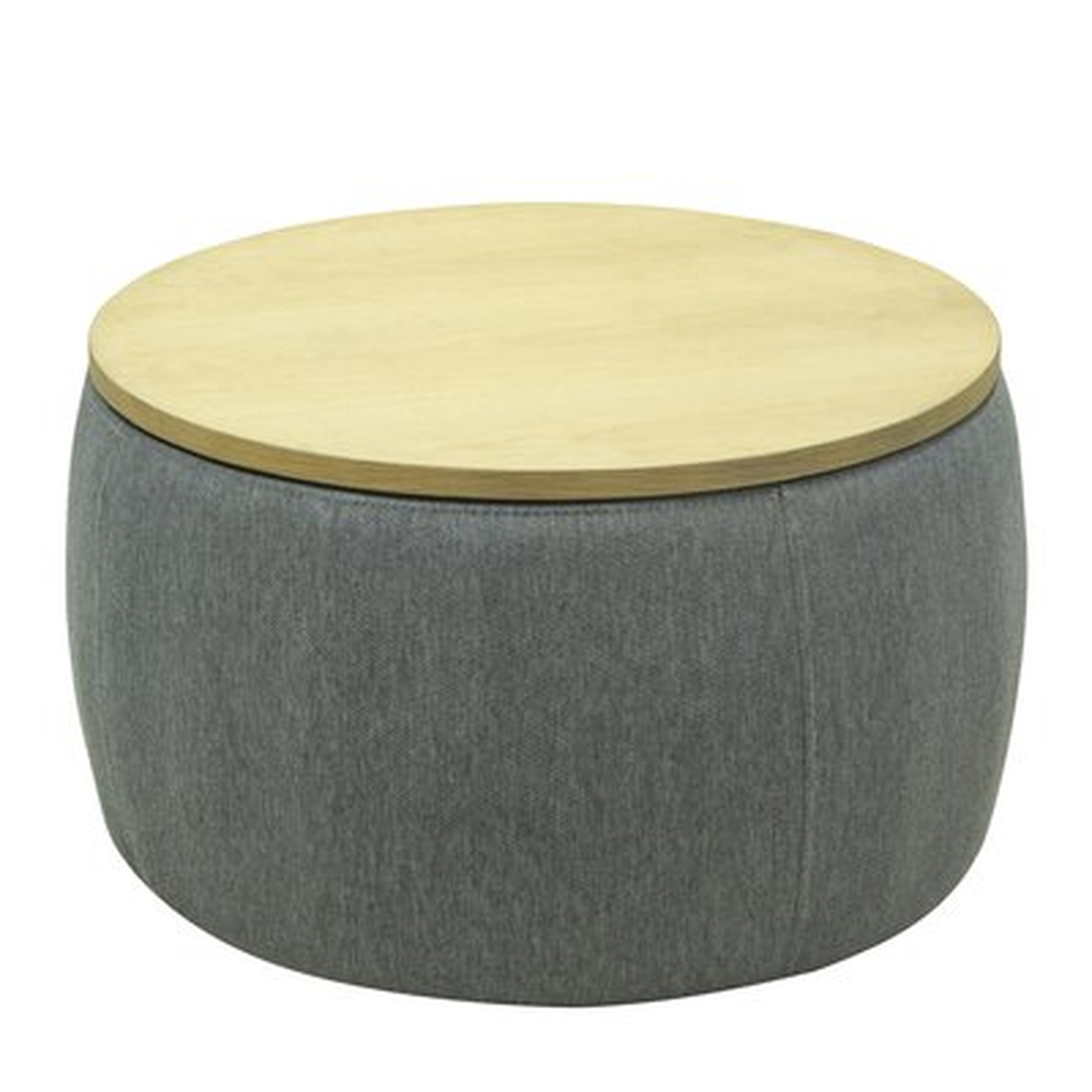 25.5'' Wide Round Storage Ottoman With Storage - Wayfair