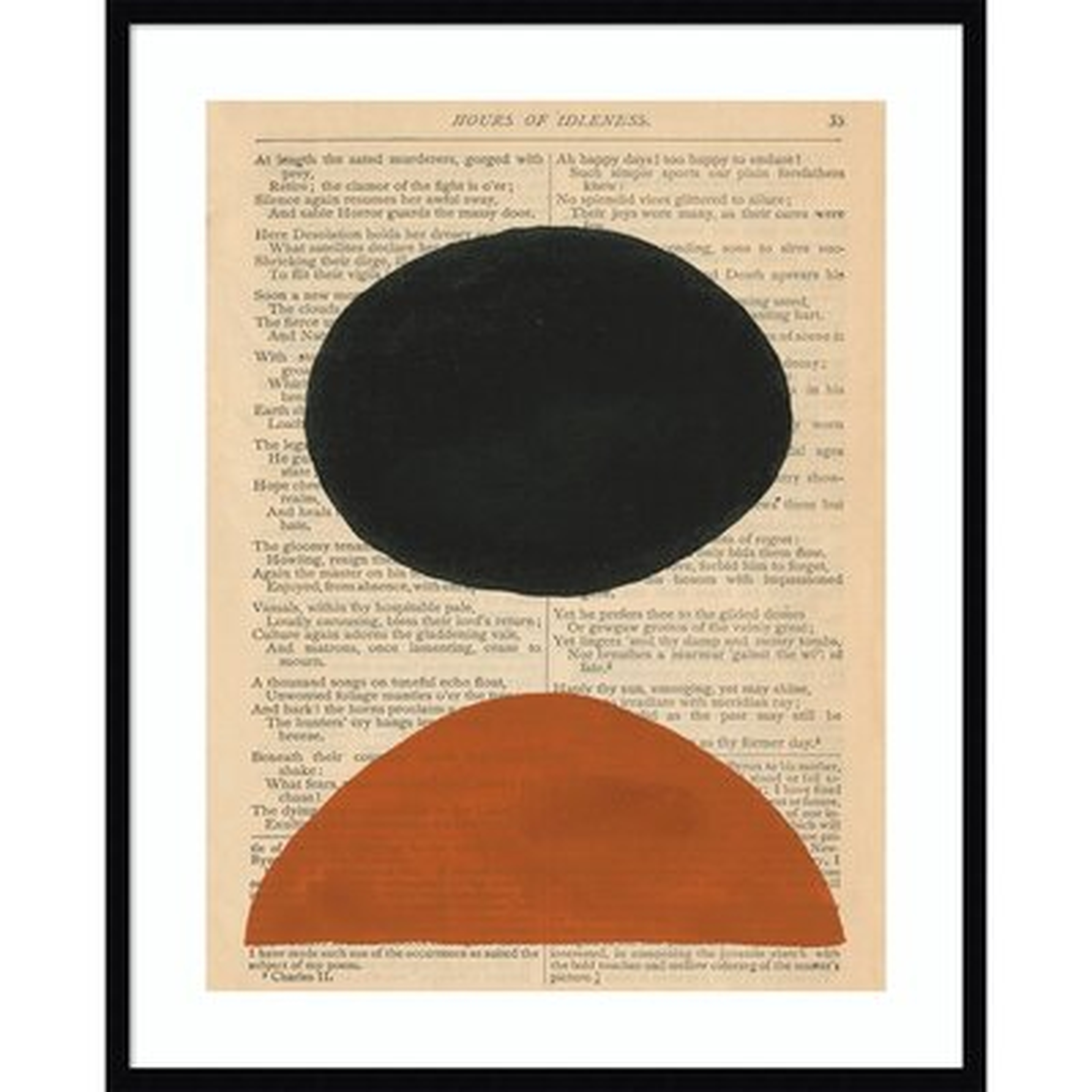 Adreille Modern Prose III - Picture Frame Graphic Art Print on Paper - AllModern