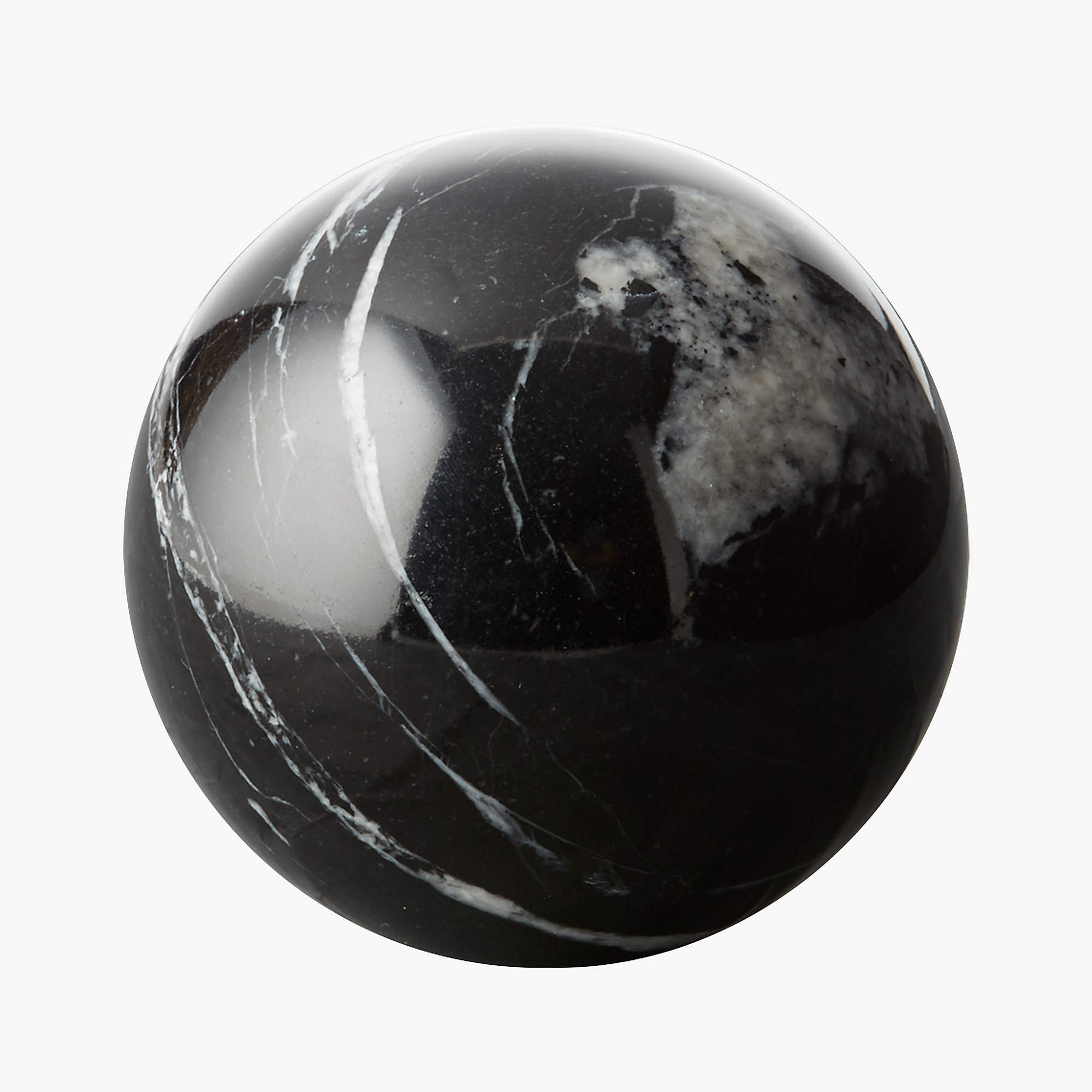 Black Marble Sphere - CB2