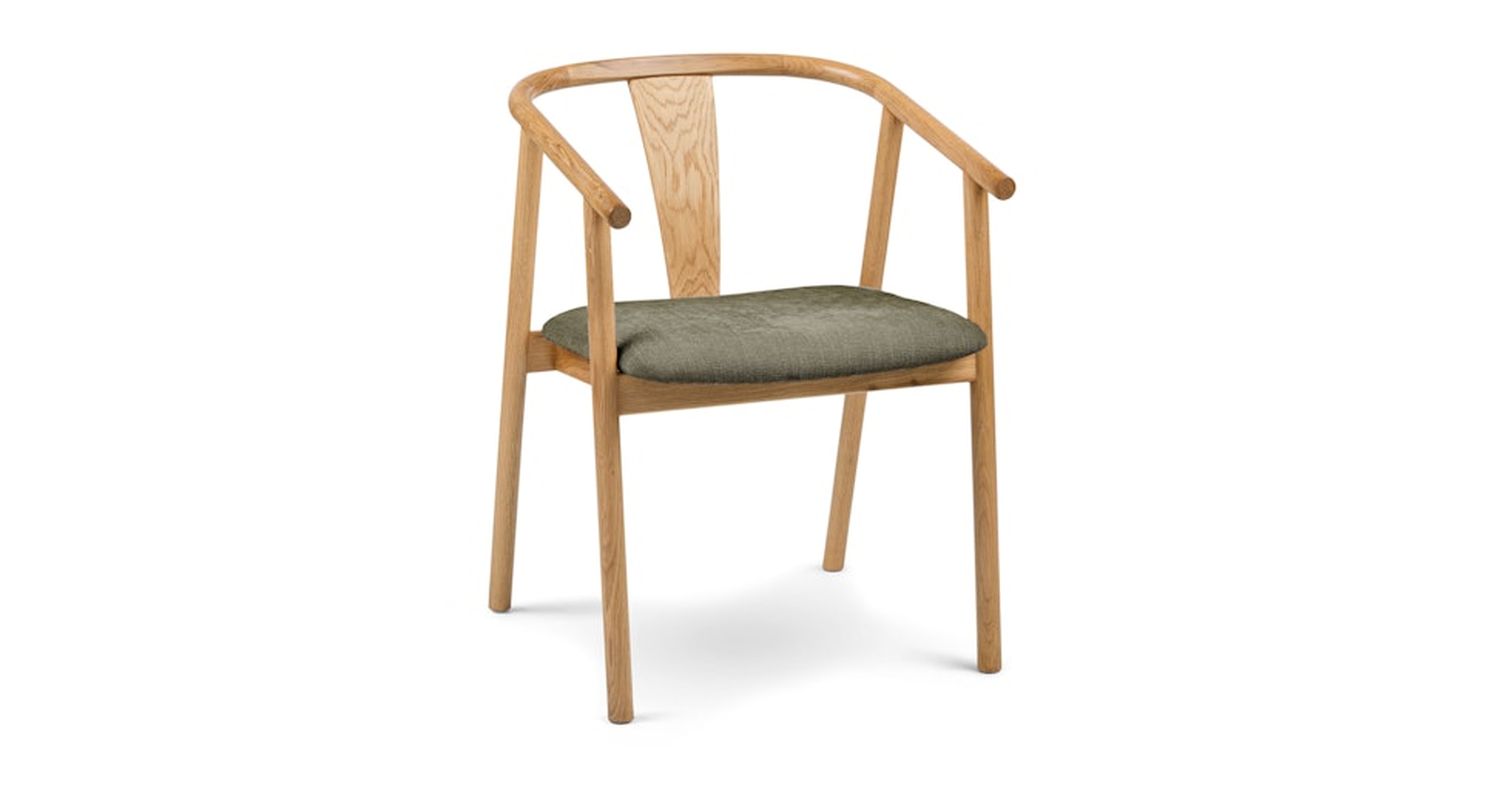 Fonra Dining Chair - Oak and Algonquin Green - Article