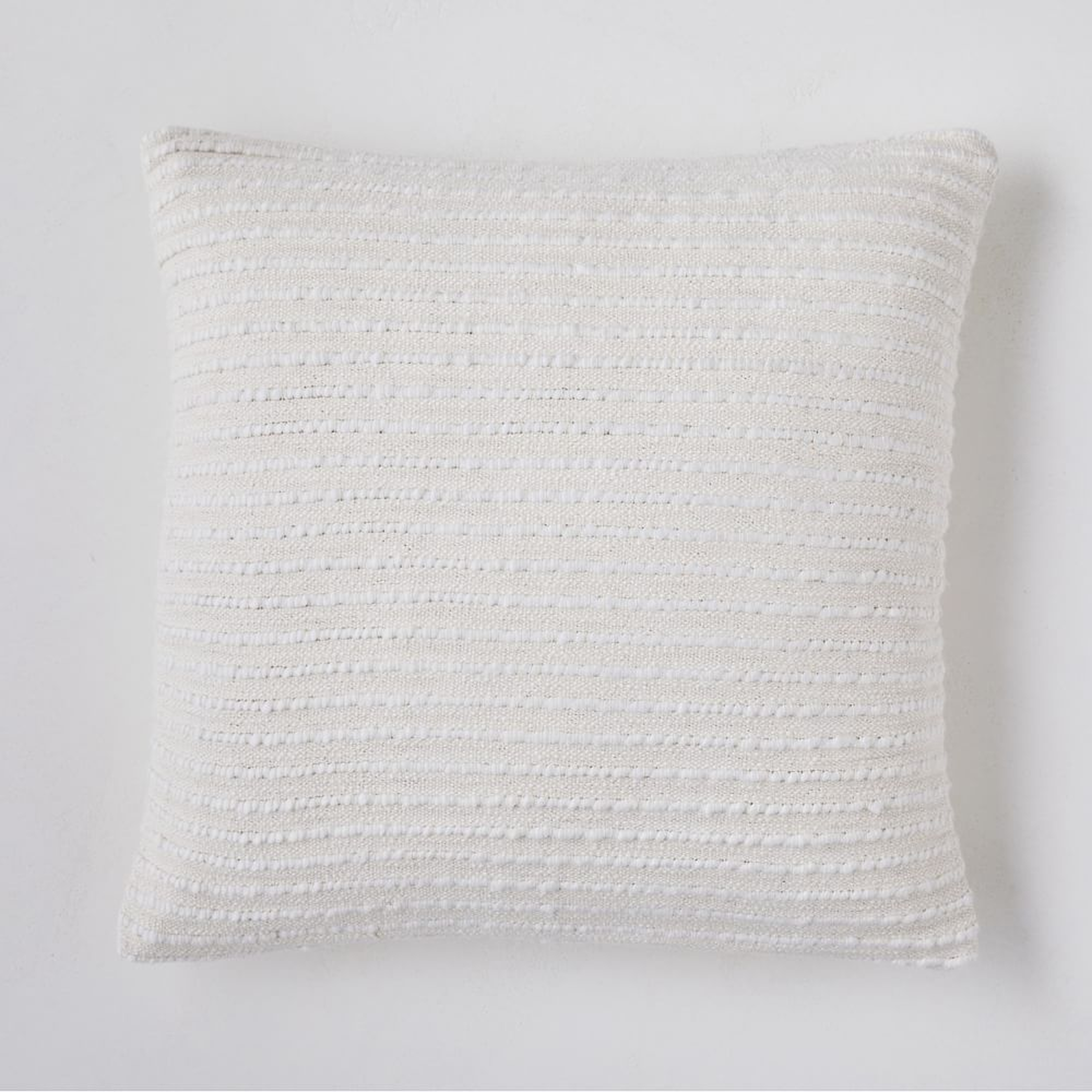 Soft Corded Pillow Cover, 24"x24", Natural Canvas - West Elm