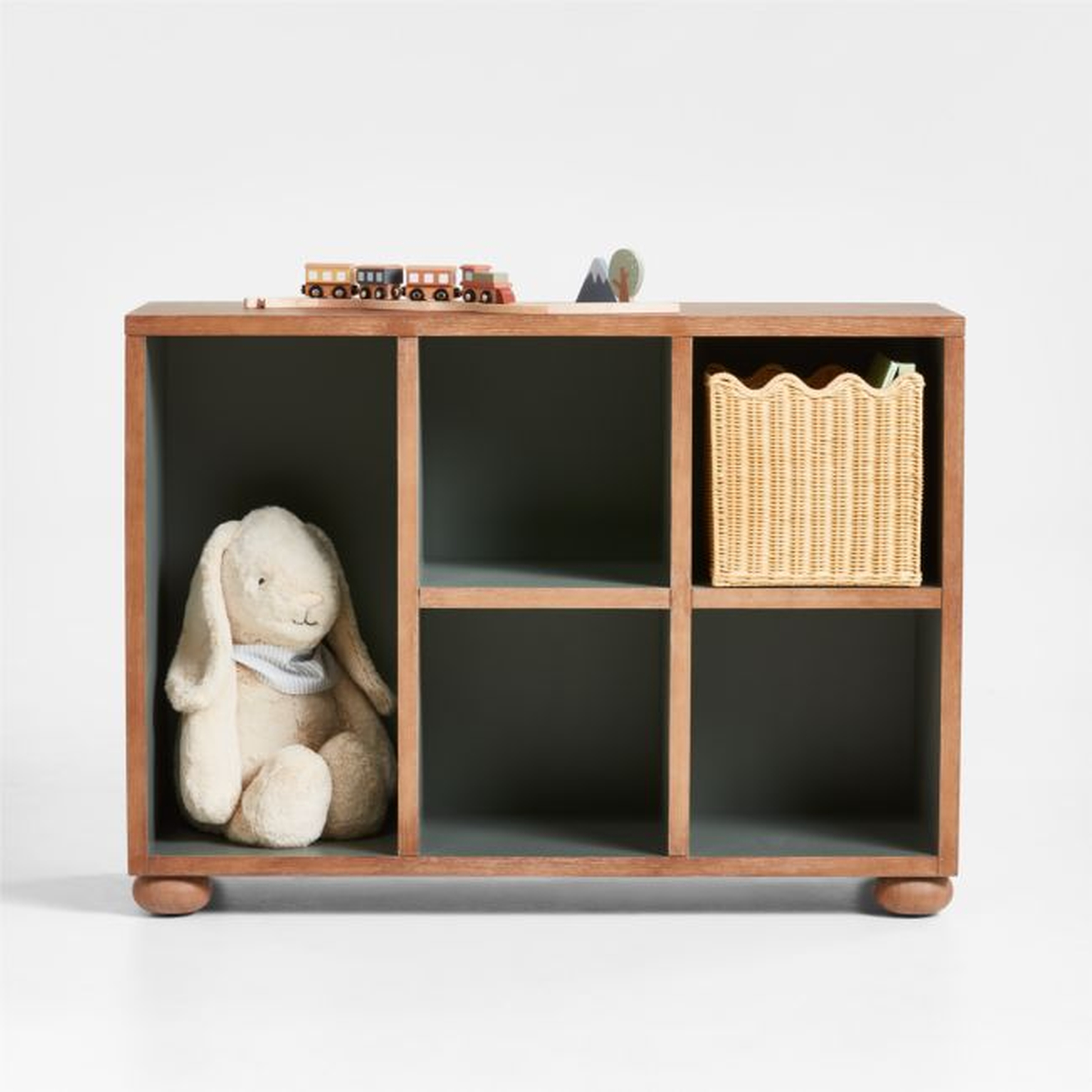Keepsake Hazlenut Wood Kids Storage Bookcase by Jeremiah Brent - Crate & Kids