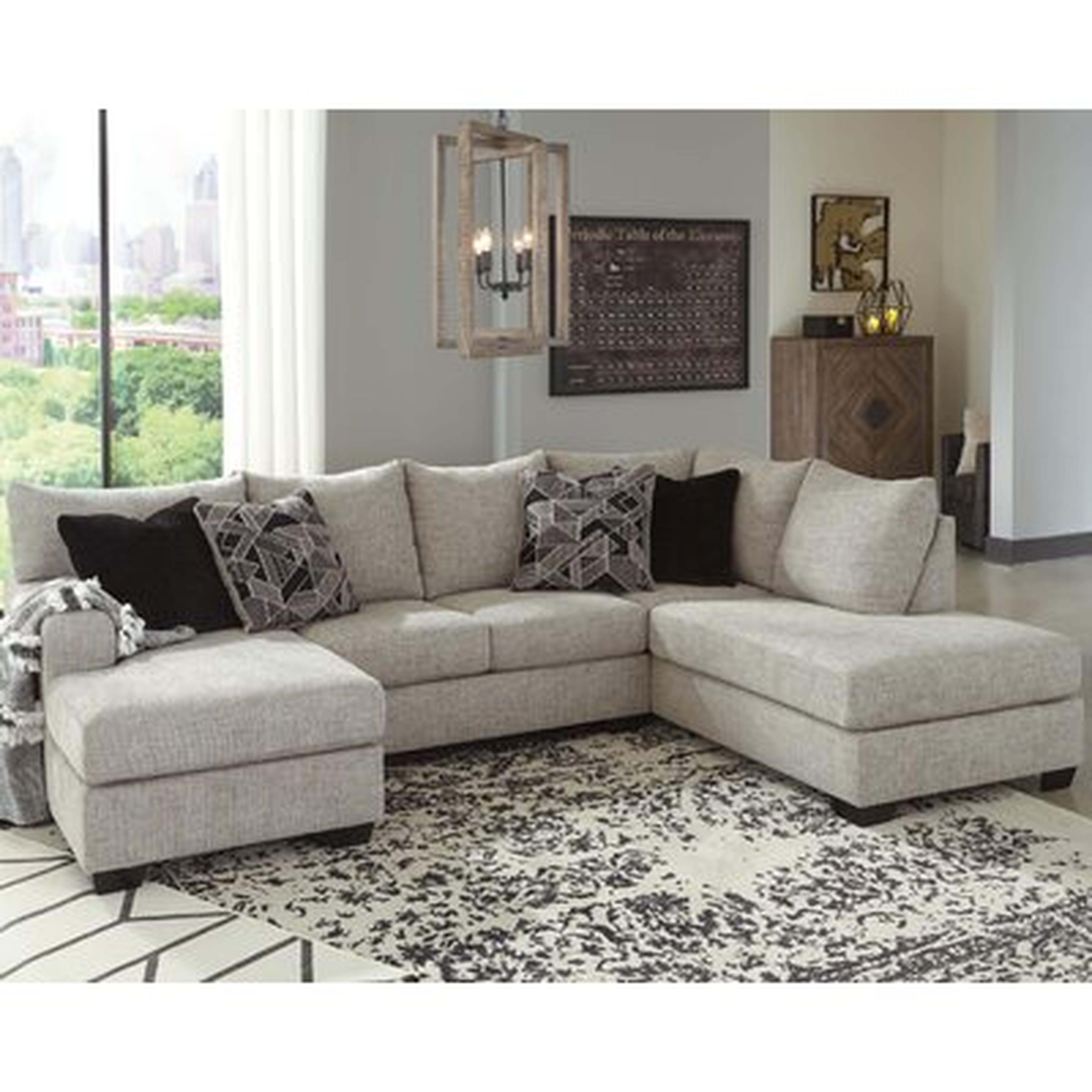 Megginson 125" Wide Sofa & Chaise - Wayfair