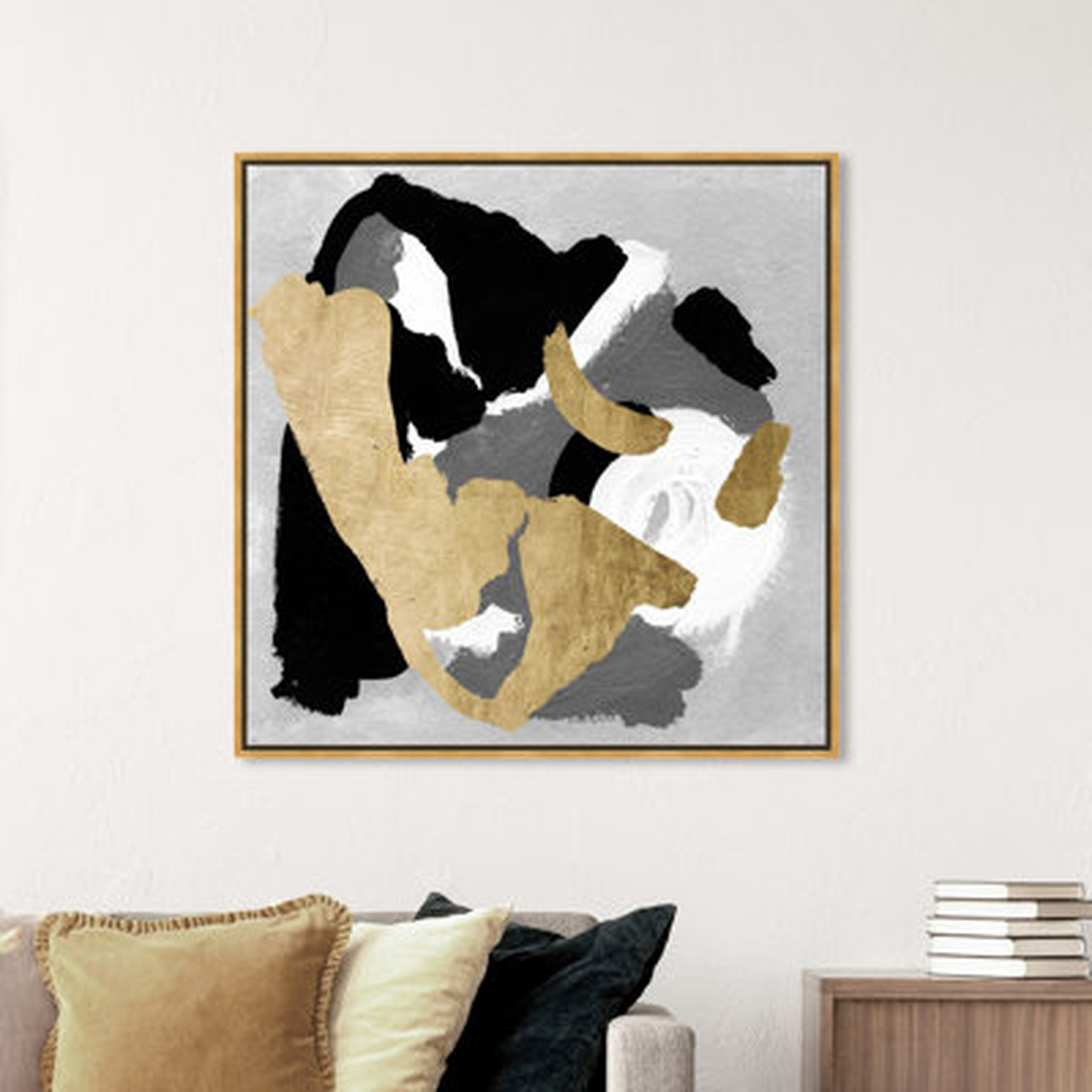 'When Black and White Meet' Painting on Canvas - Wayfair