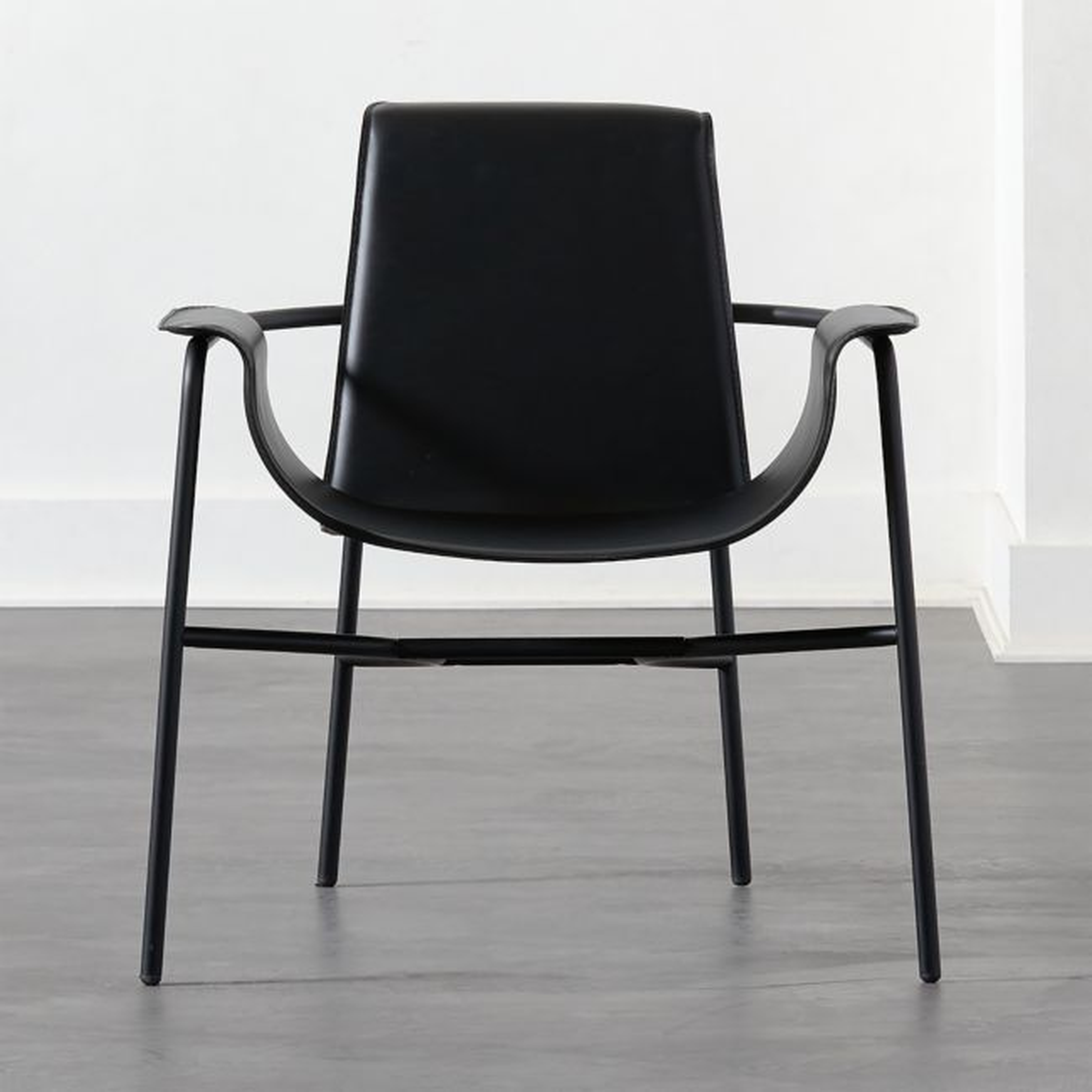 Gemini Black Lounge Chair - CB2