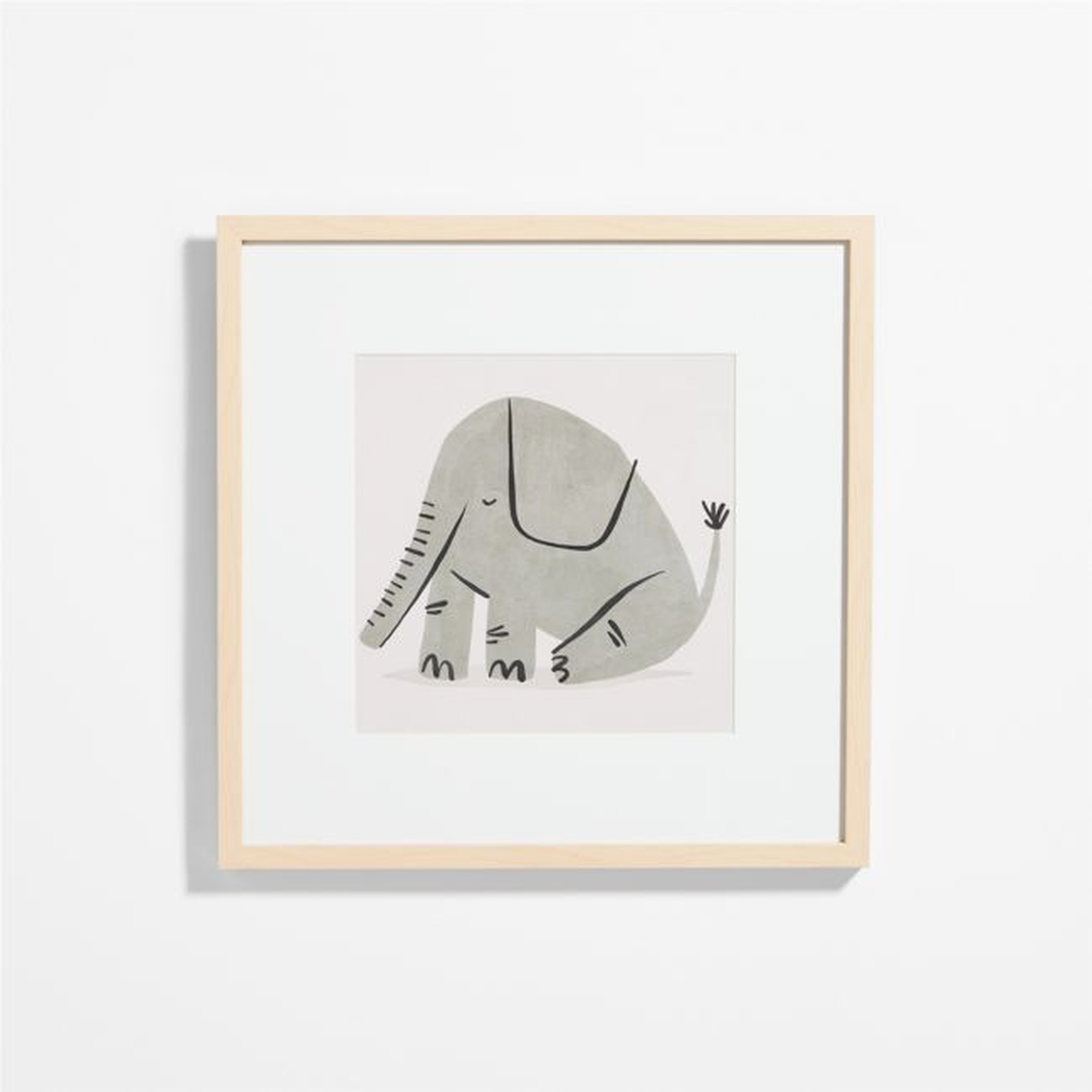 Elephant Framed Wall Art Print - Crate & Kids