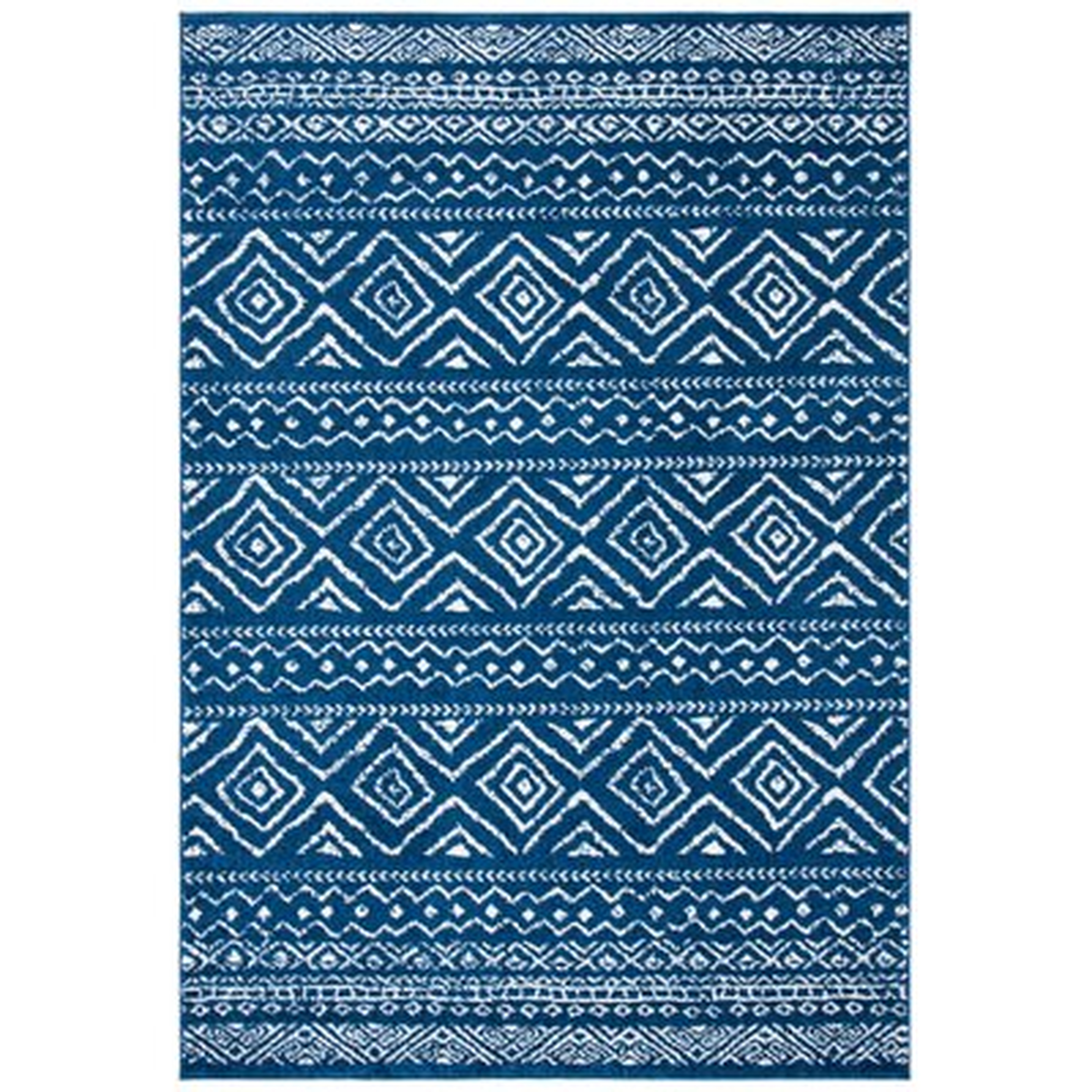 Stuckey Southwestern Navy/Ivory Rug - Wayfair