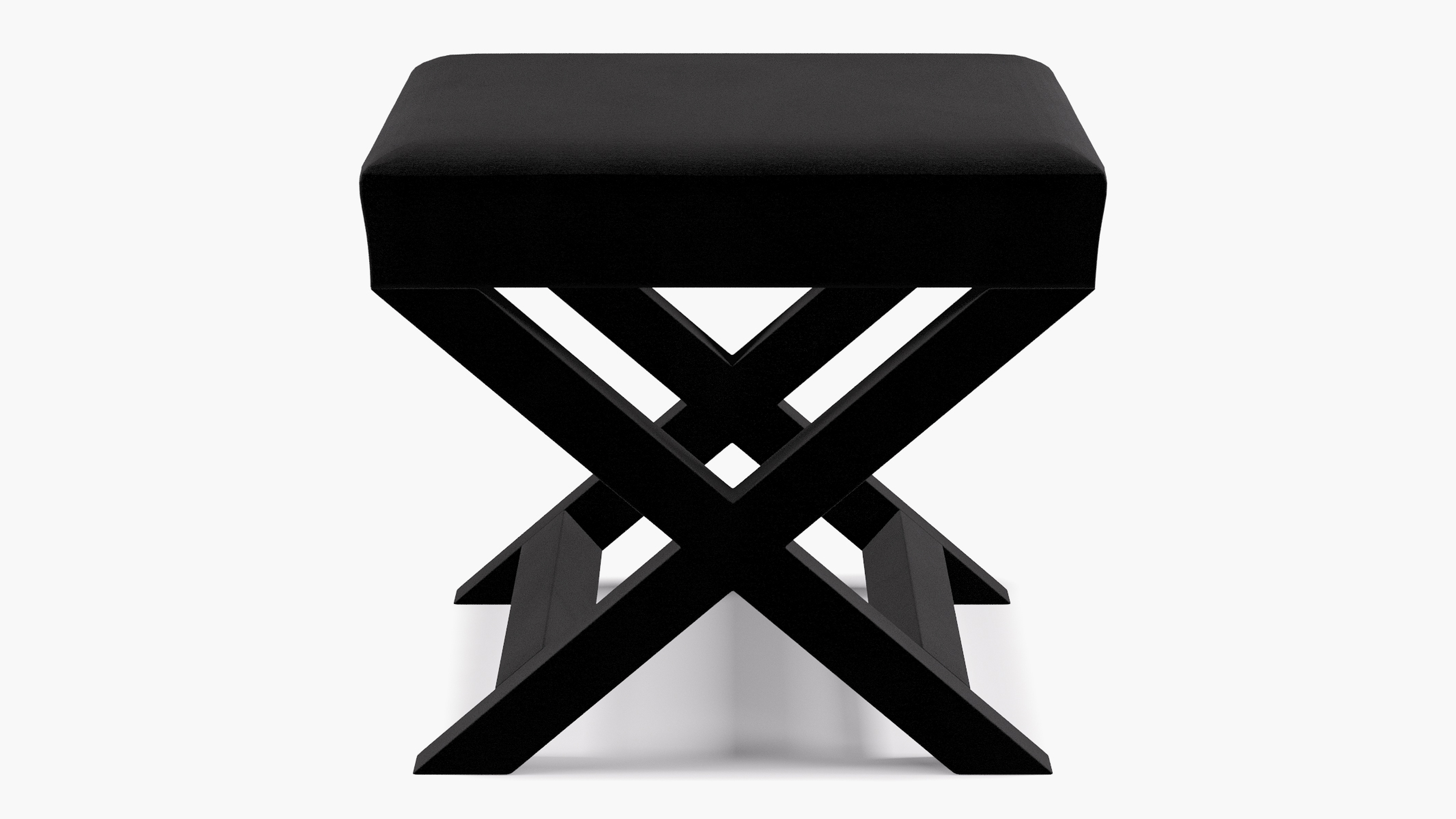 X Bench, Nero Velvet - The Inside