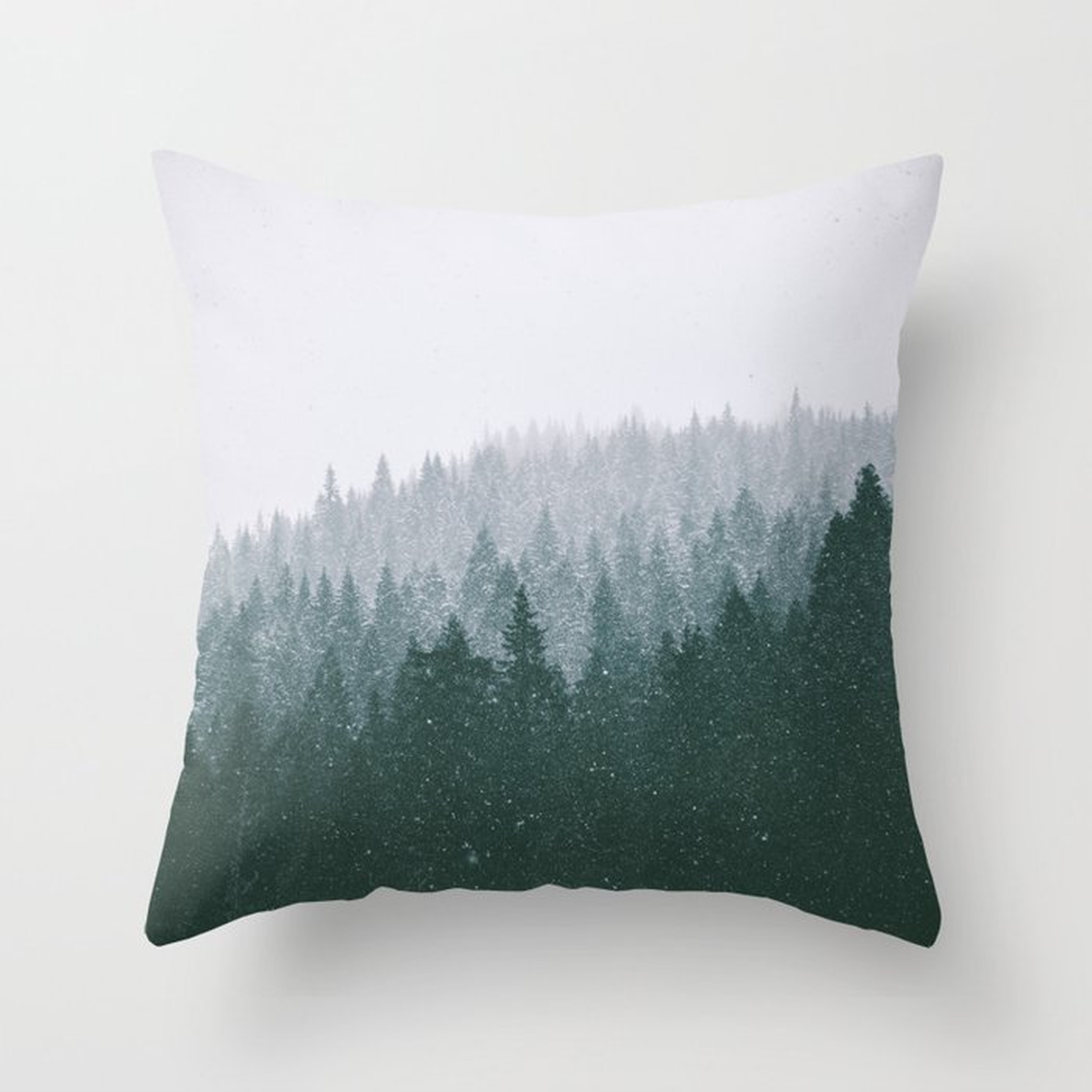Winter Vii Throw Pillow by Hannah Kemp - Cover (16" x 16") With Pillow Insert - Outdoor Pillow - Society6