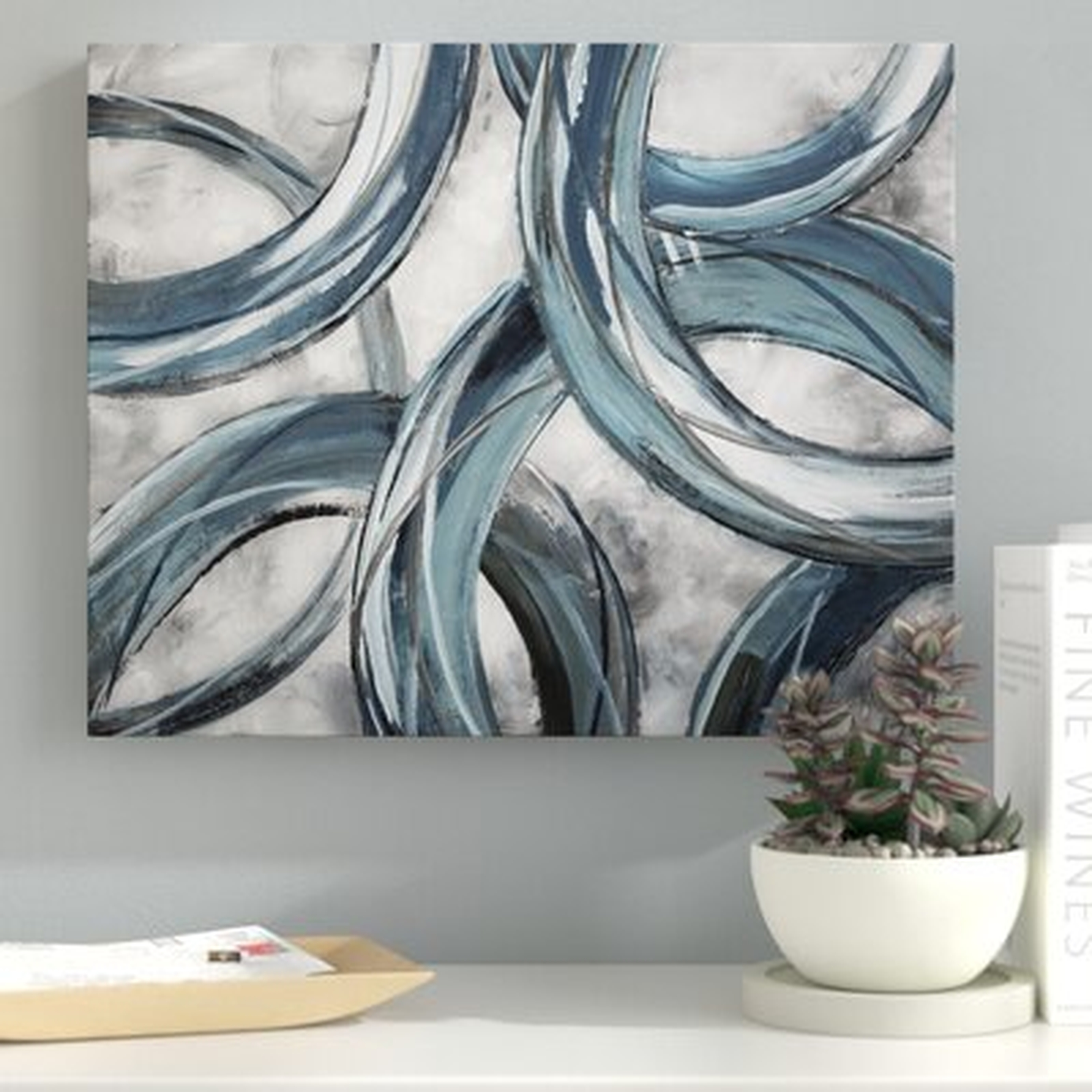 'Ring Around' Graphic Print on Wrapped Canvas - Wayfair