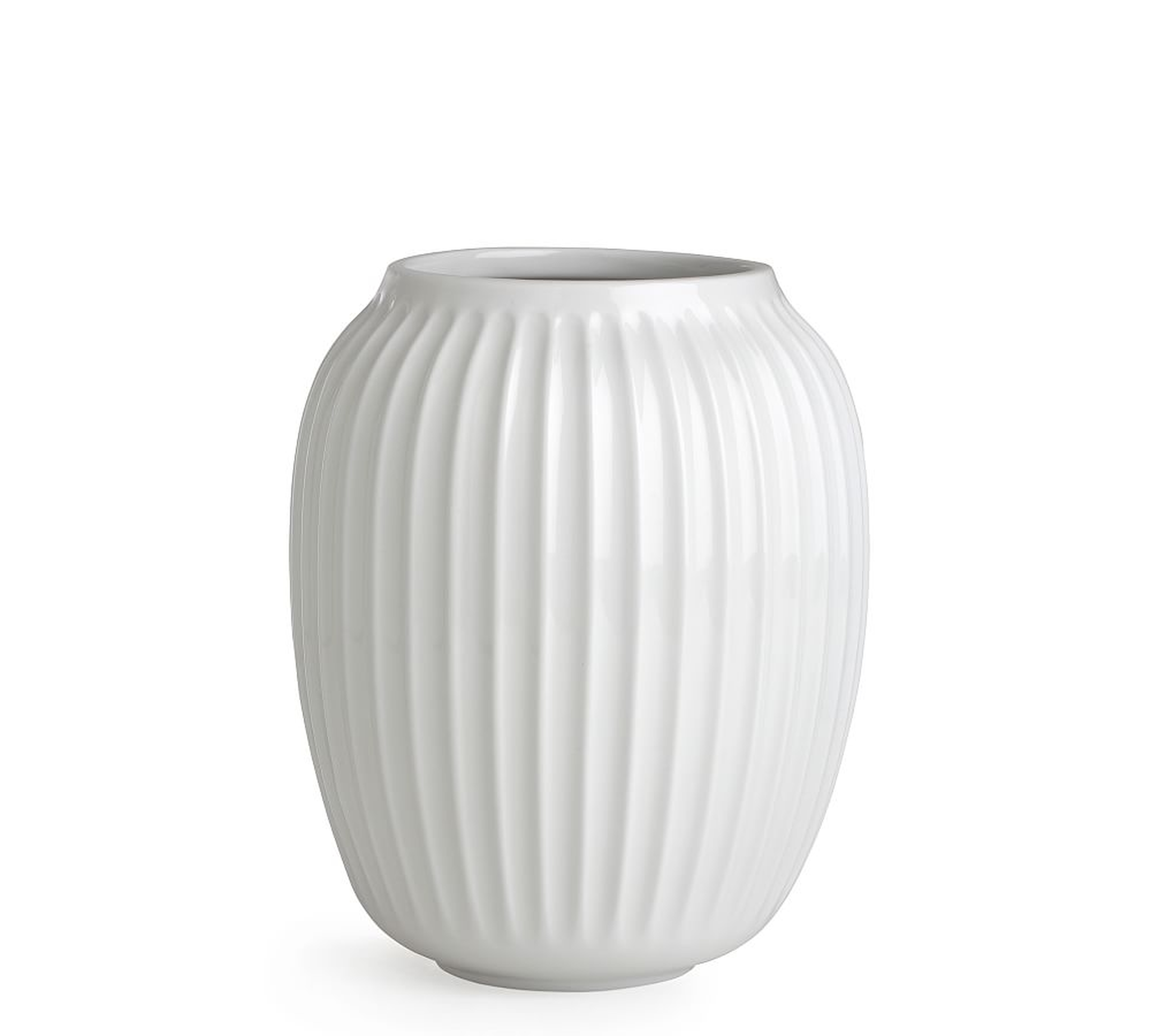 Kahler Hammershoi Vase, Small, White Porcelain - Pottery Barn