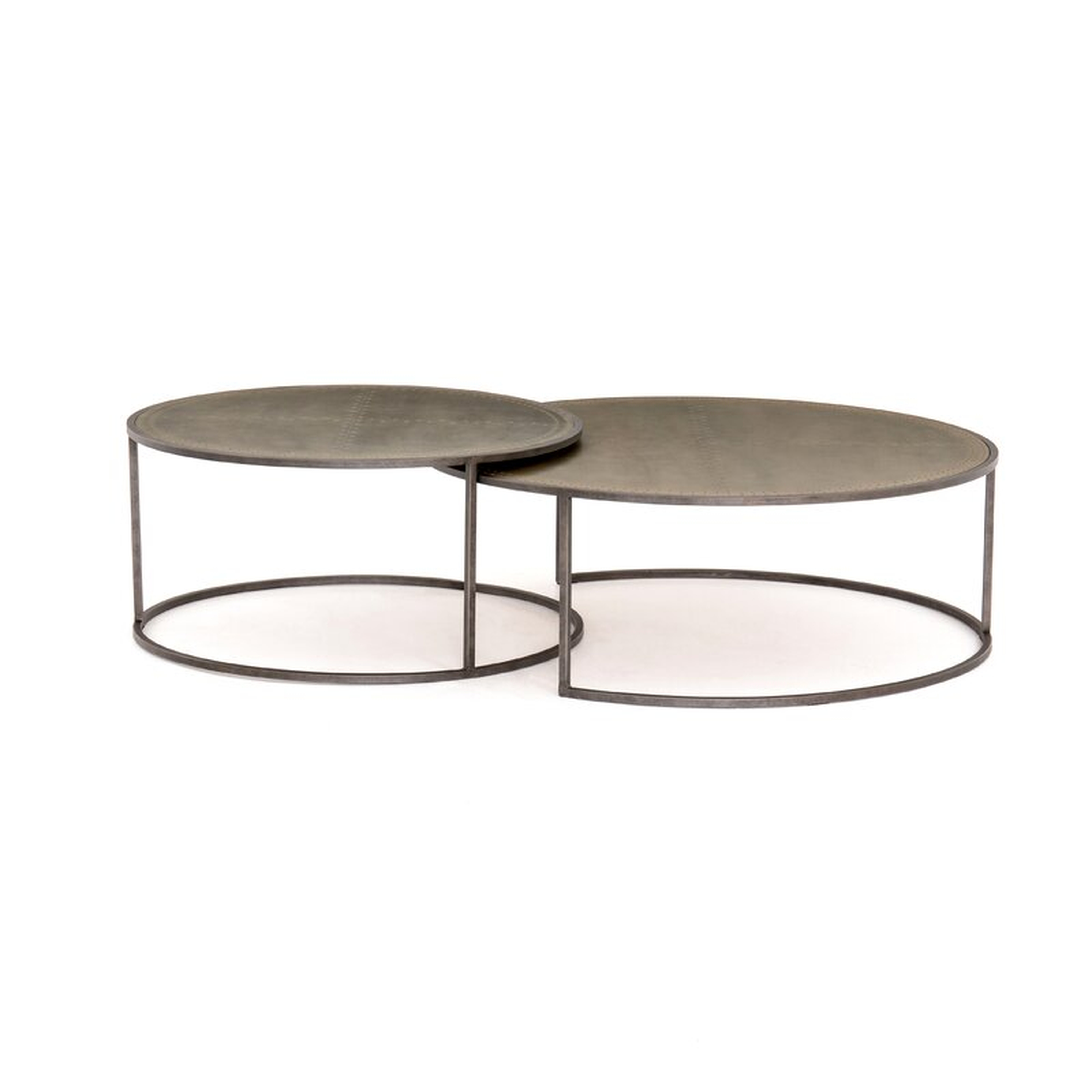 Four Hands Catalina Nesting Coffee Table Table Top Color: Galvanized - Perigold