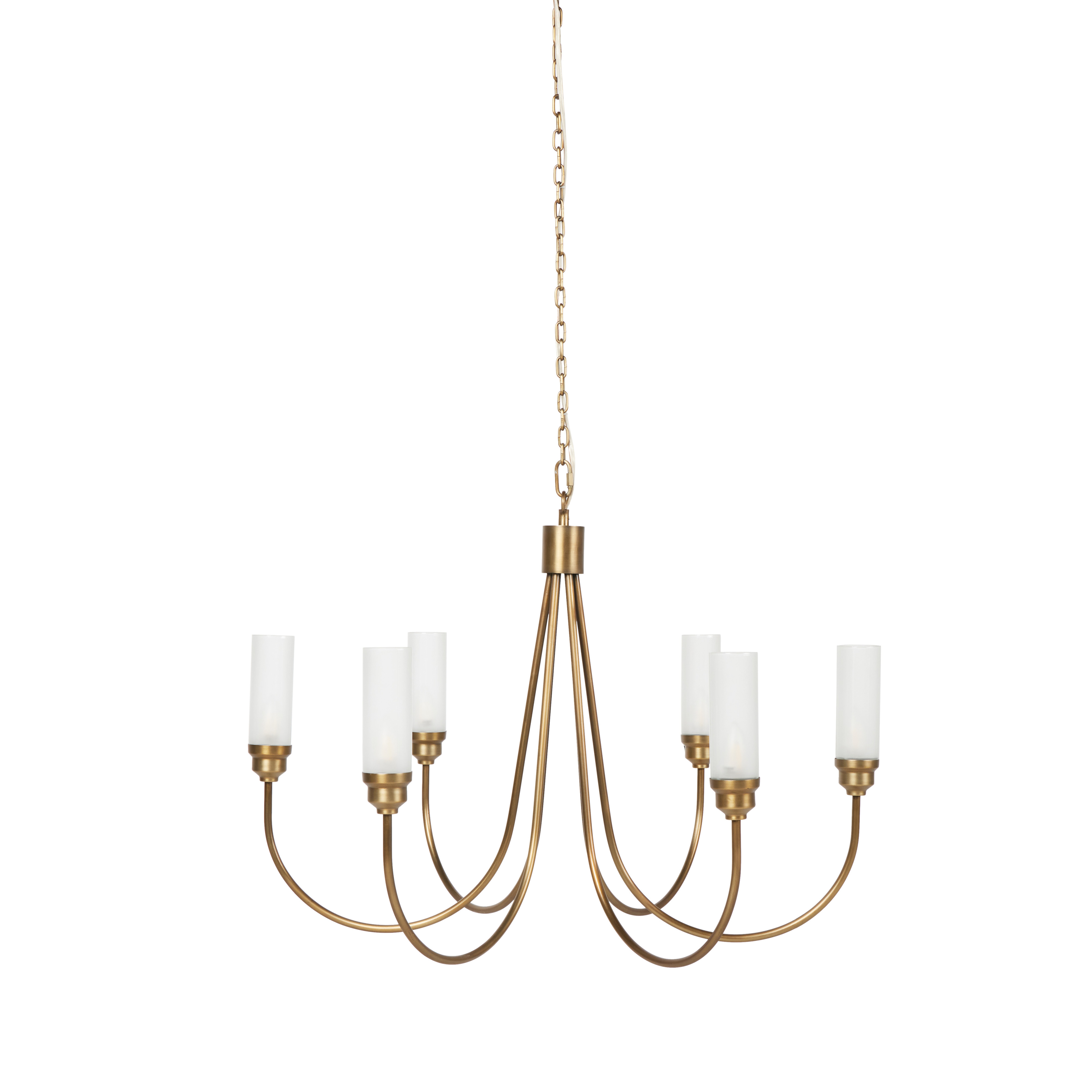 Darby Chandelier - Antique Brass Iron - Four Hands
