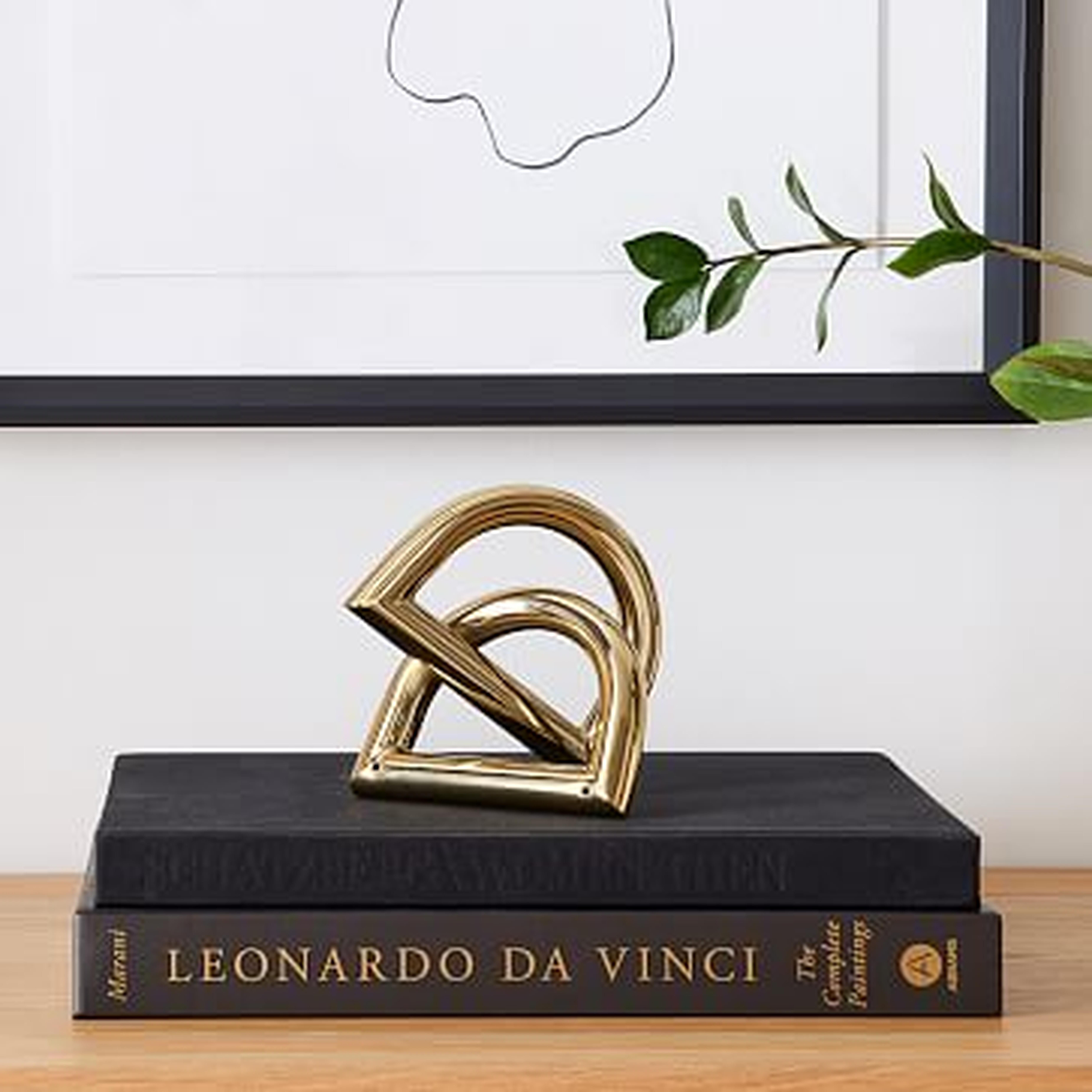 Polished Brass Two Link Object - West Elm
