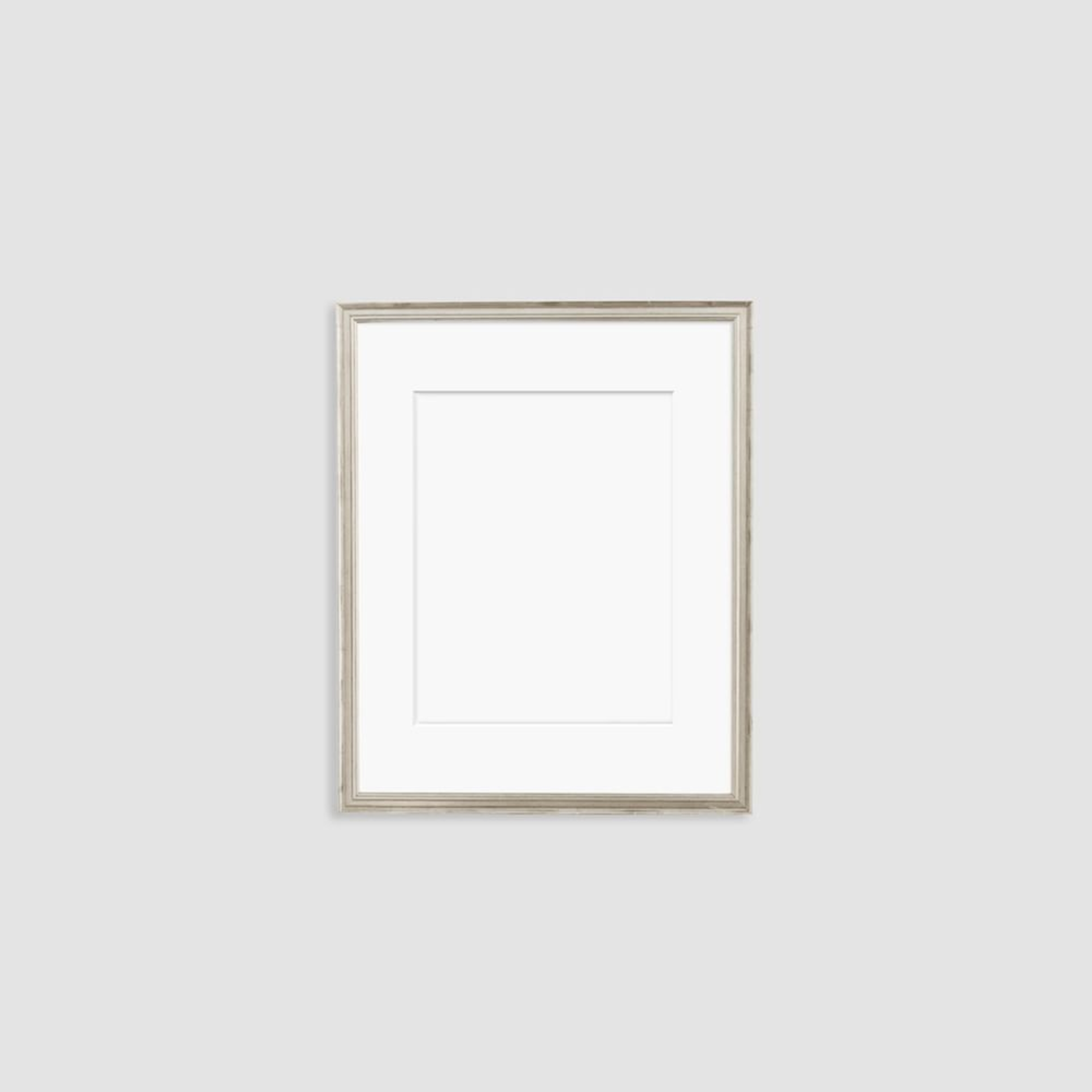 Simply Framed Gallery Frame, Antique Silver/Mat, 16"X20" - West Elm