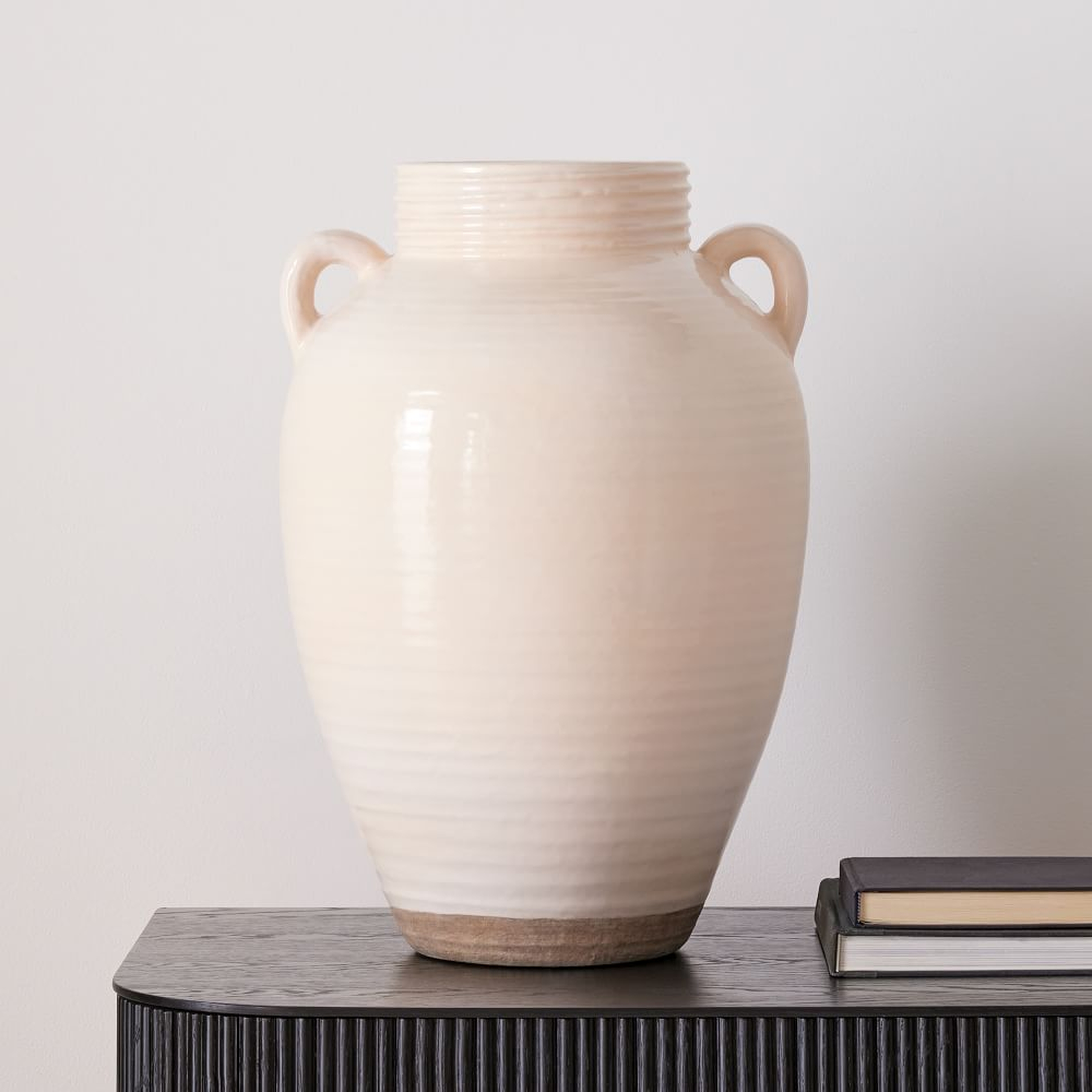Jug Vases, Extra Large, Ecru, Ceramic, 19.5 in - West Elm