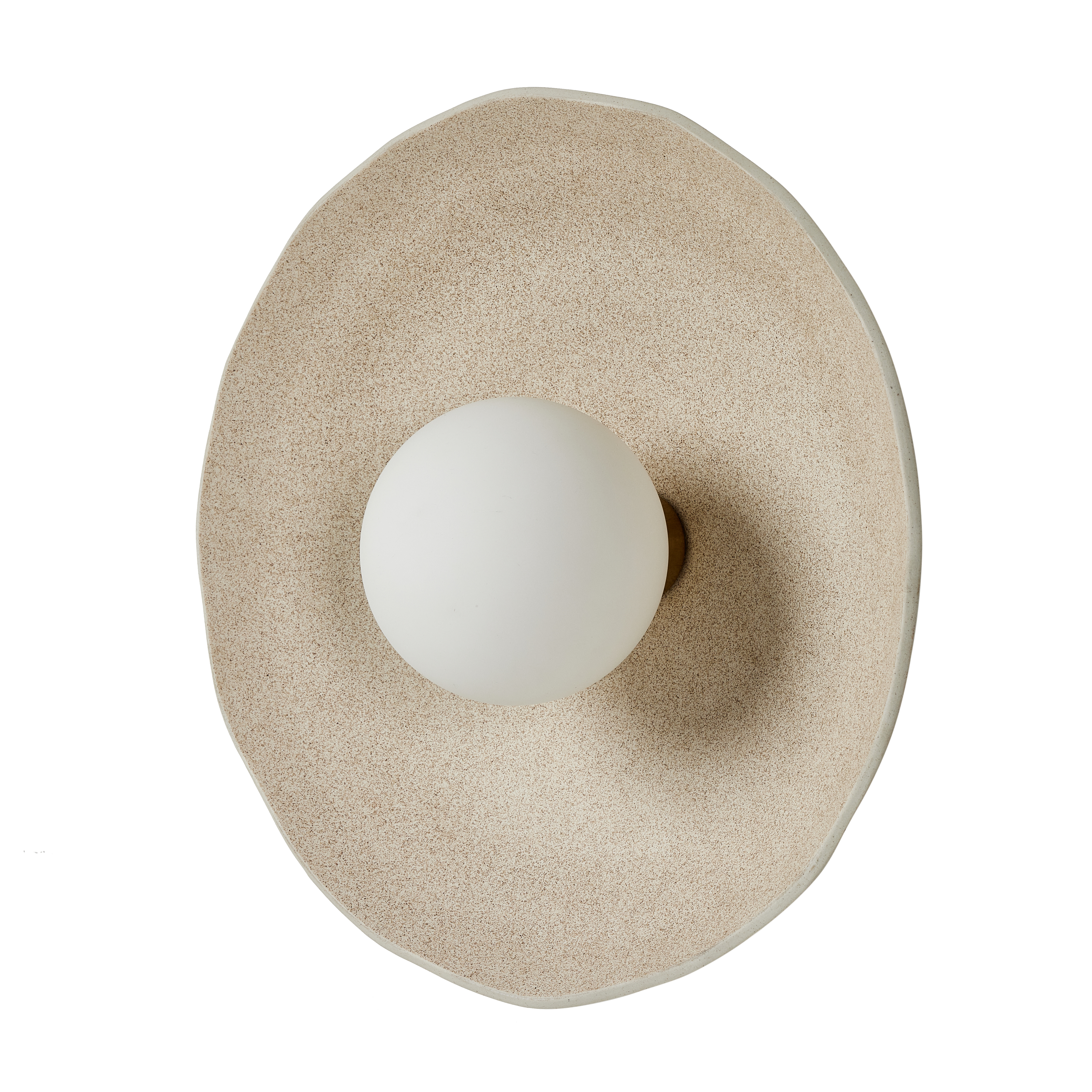 Organic Ceramic Sconce-Light Sand - Four Hands