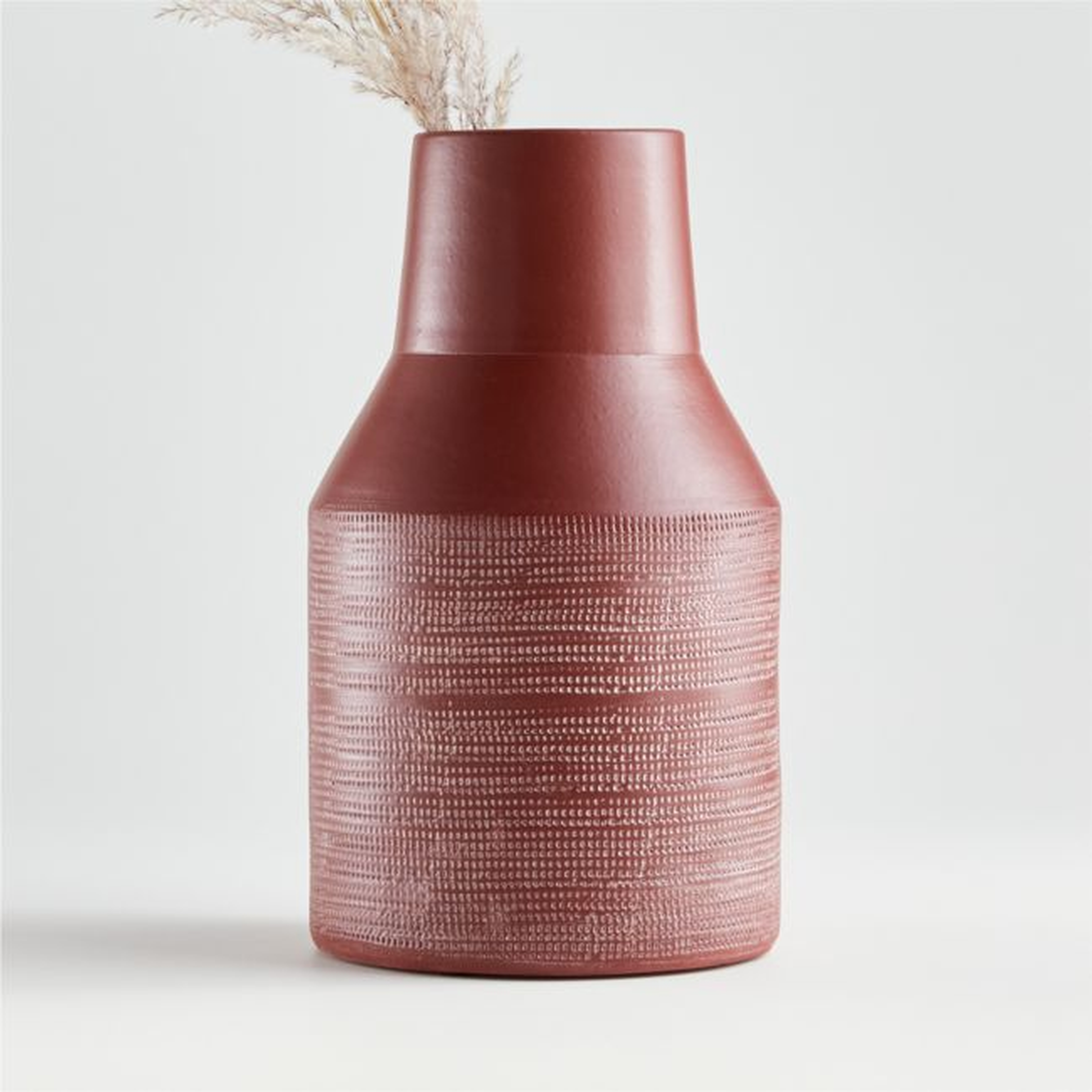 Lemont Medium Rust Vase - Crate and Barrel