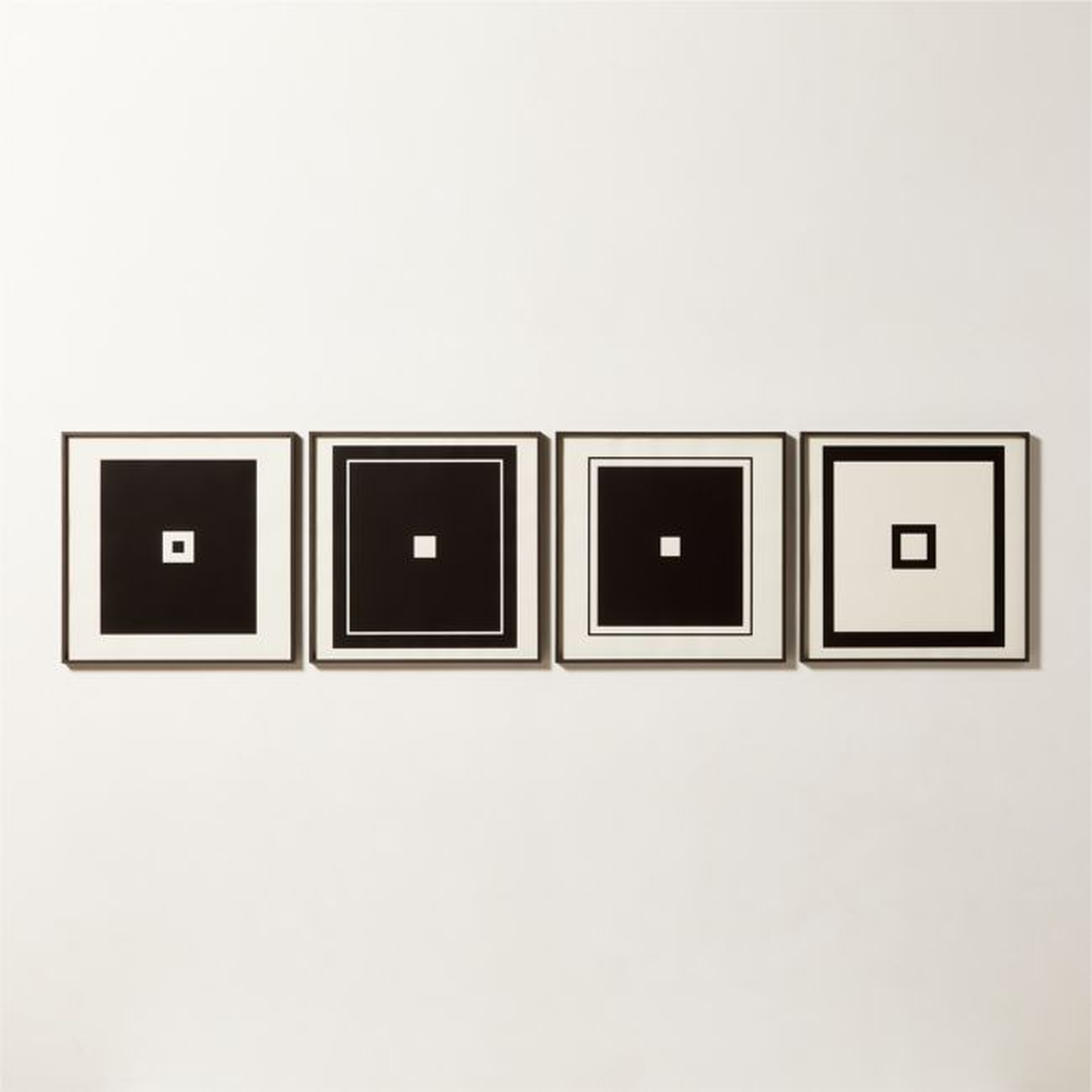 'Quarto' Framed Wall Art Set of 4 by Ackerman - CB2