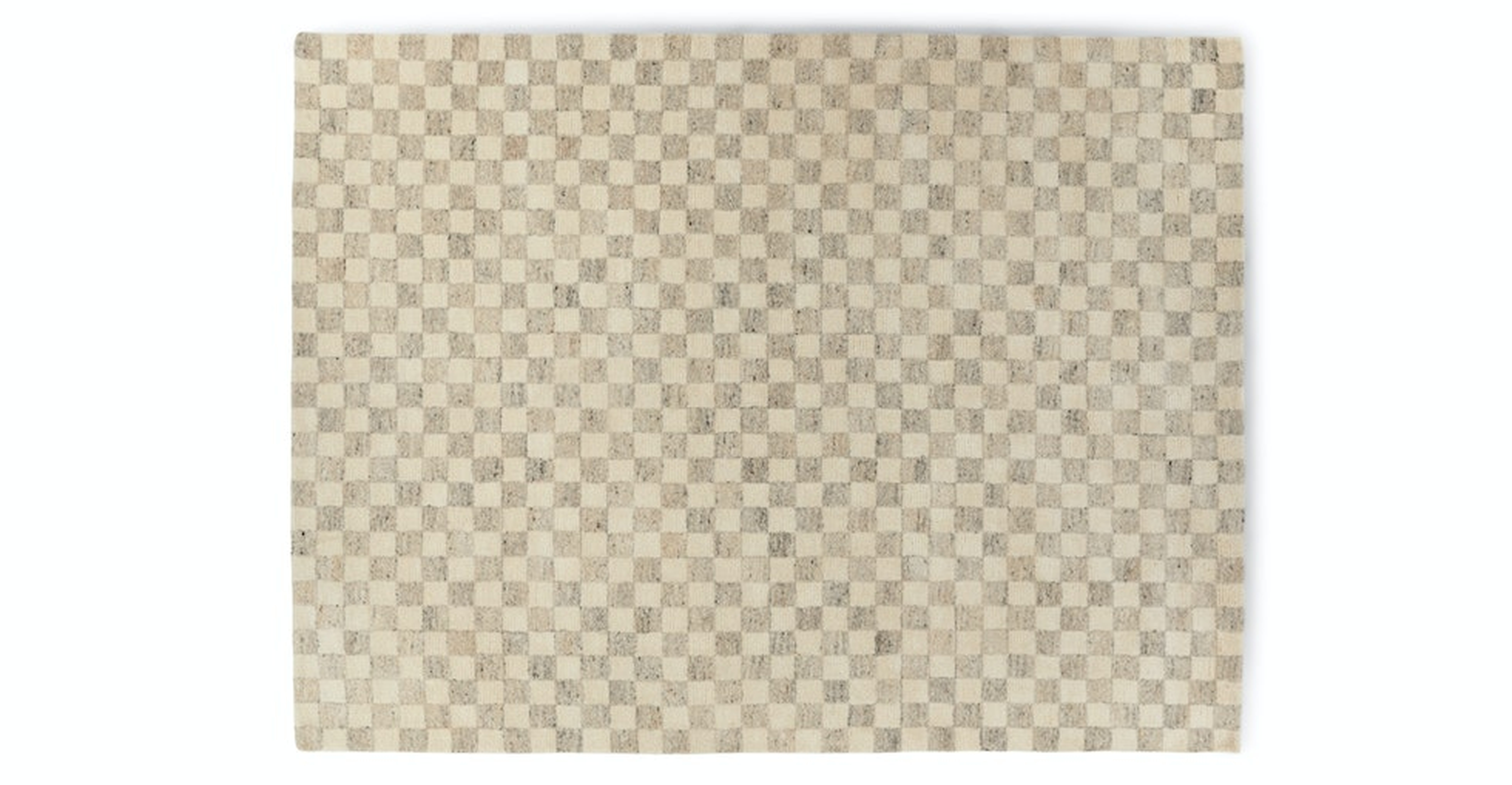 Murray 9 x 12 Wool Rug - Checkered Gray - Article
