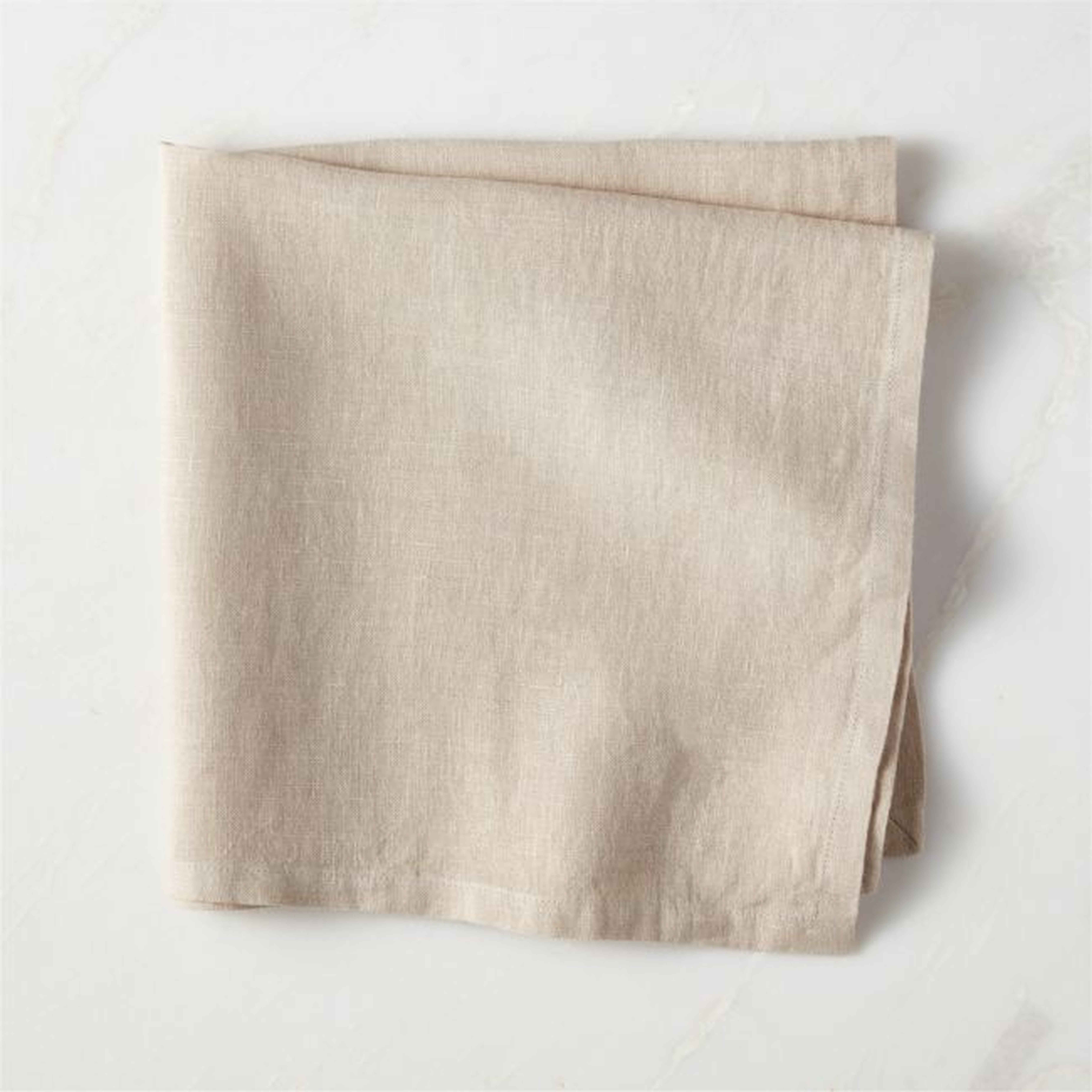 Bolt Taupe Linen Napkin - CB2