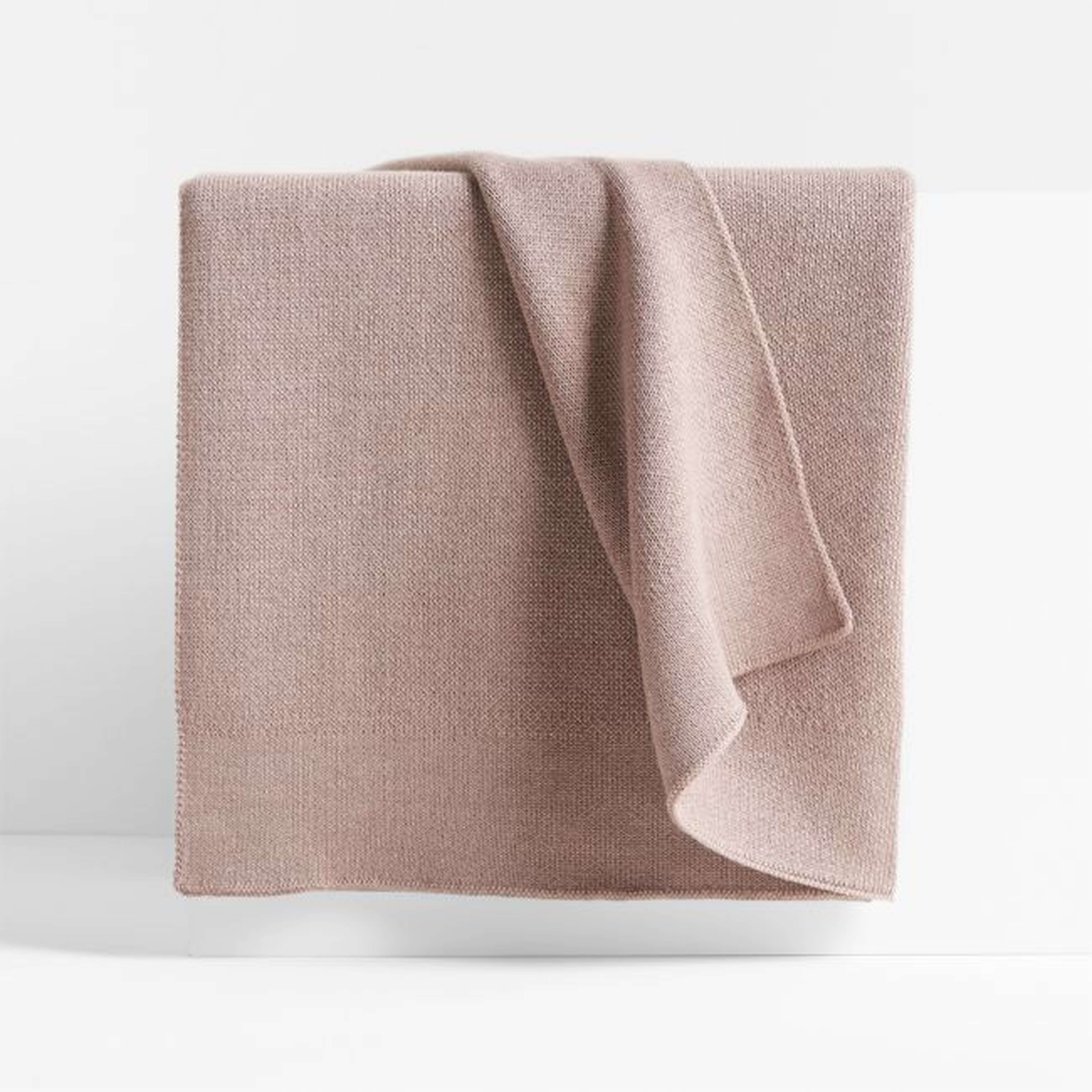 Calda Chantilly 70"x55" Moody Mauve Throw Blanket - Crate and Barrel