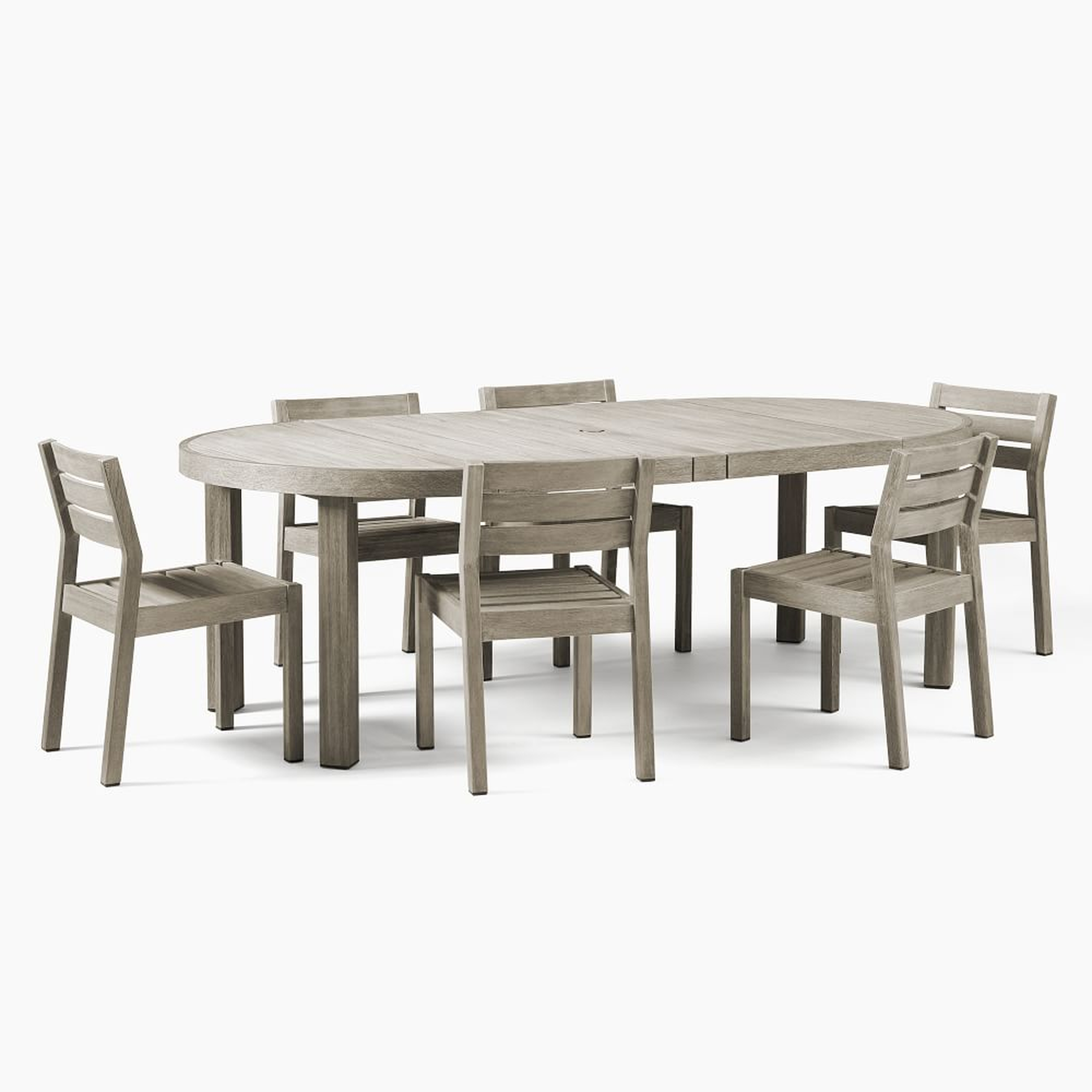 Portside Outdoor 48"-93" Round Expandable Dining Table - West Elm