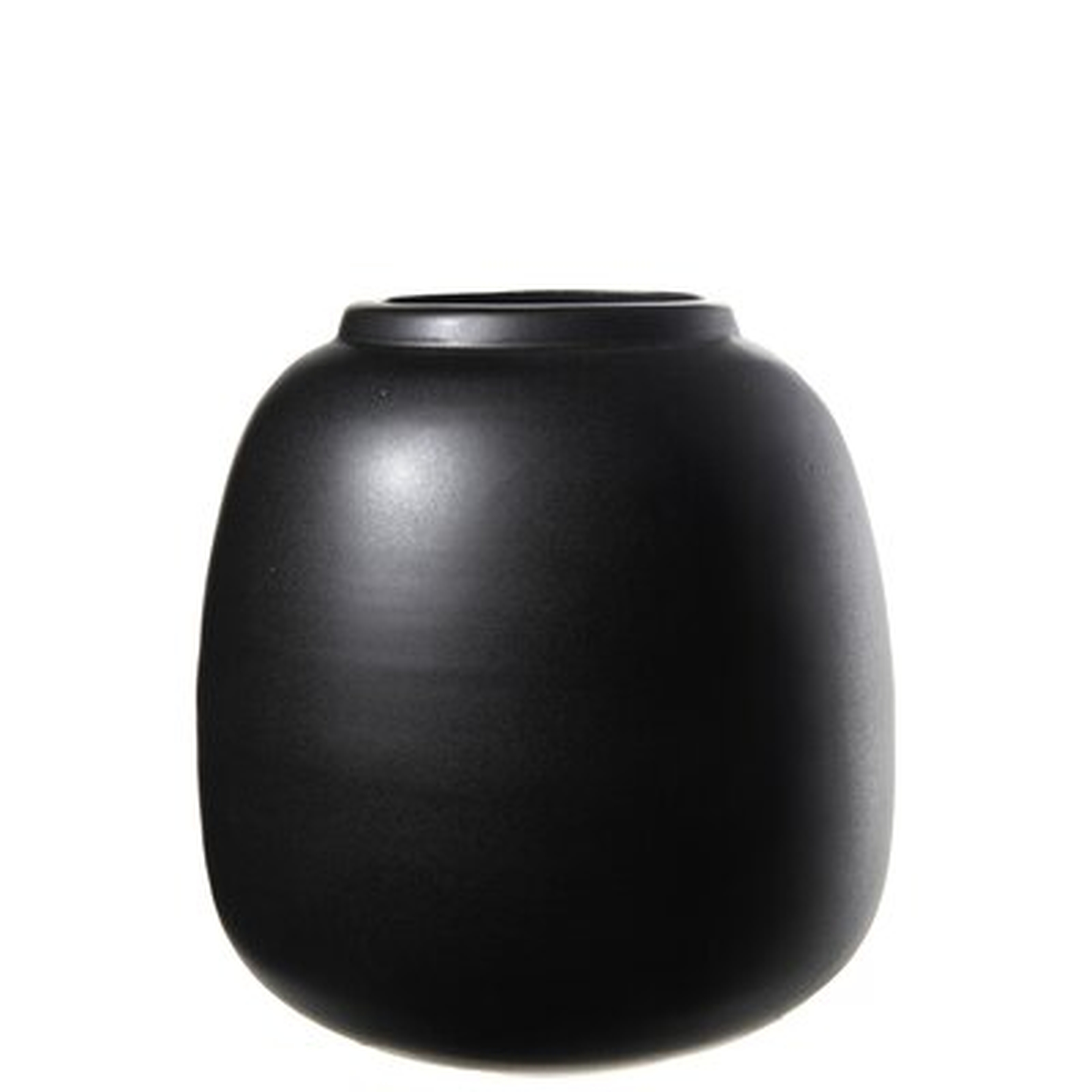Black 7" Ceramic Table Vase - Wayfair