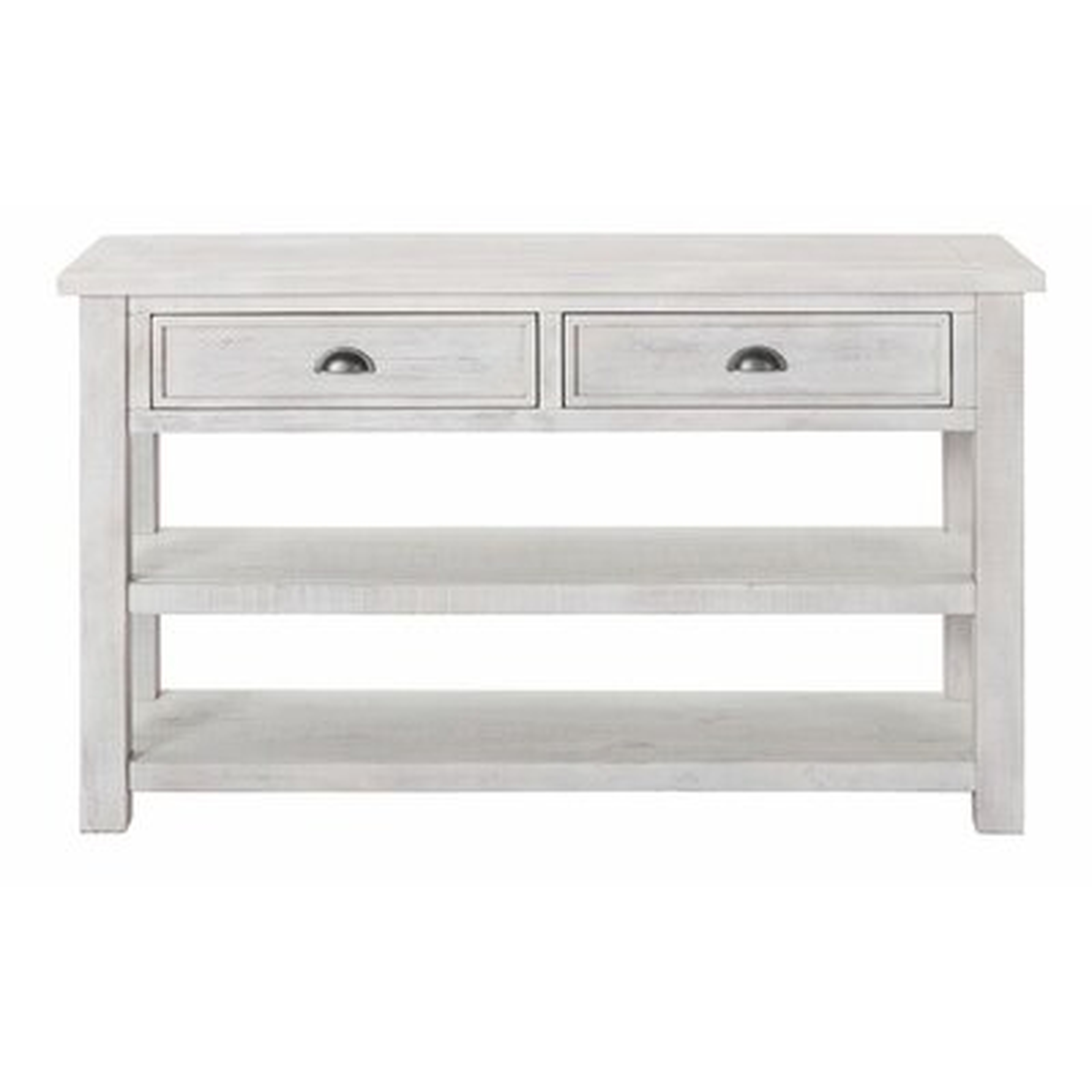 Isabell 50" Solid Wood Console Table / White / White - Wayfair