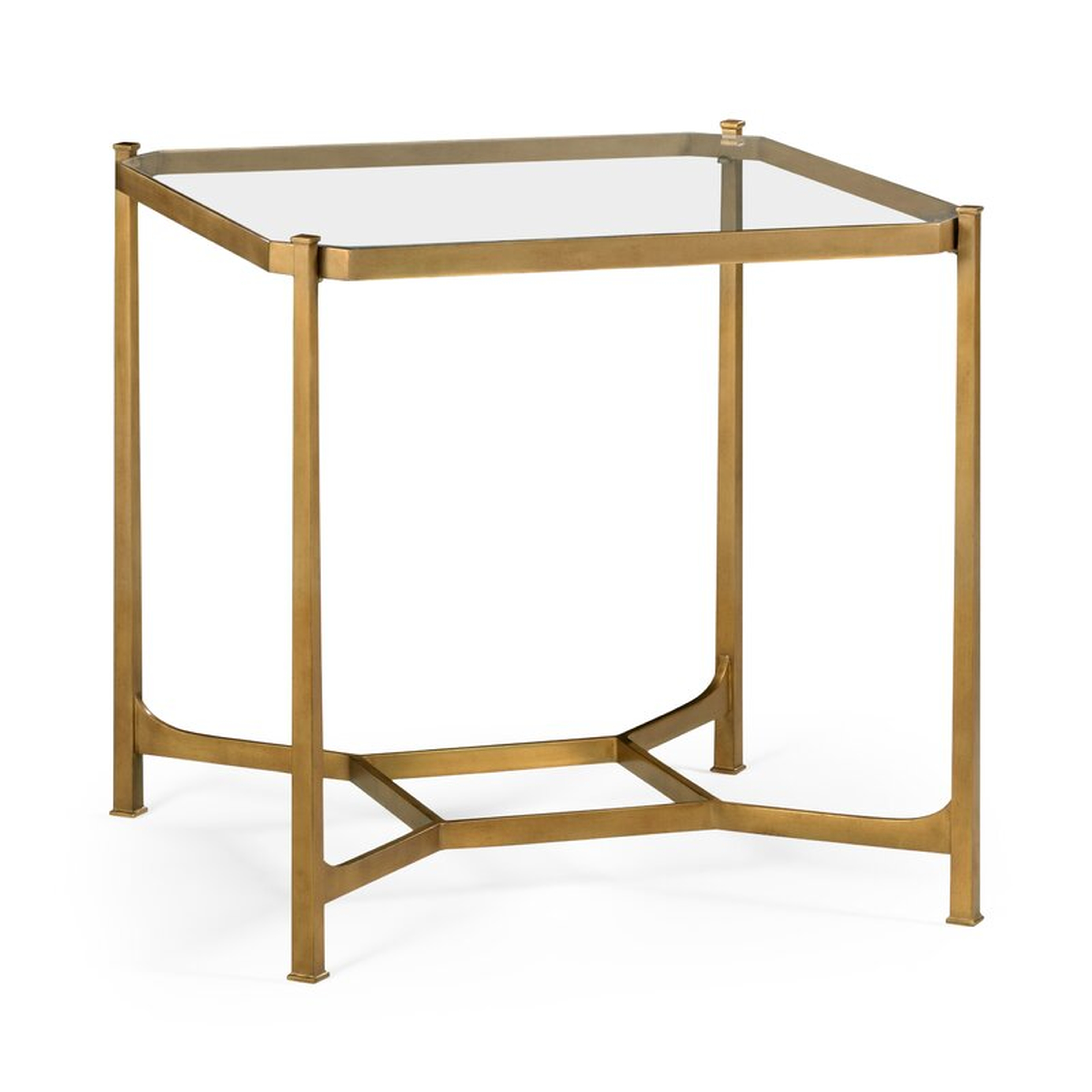 Jonathan Charles Fine Furniture 3 Tier End Table Table Base Color: Gold - Perigold