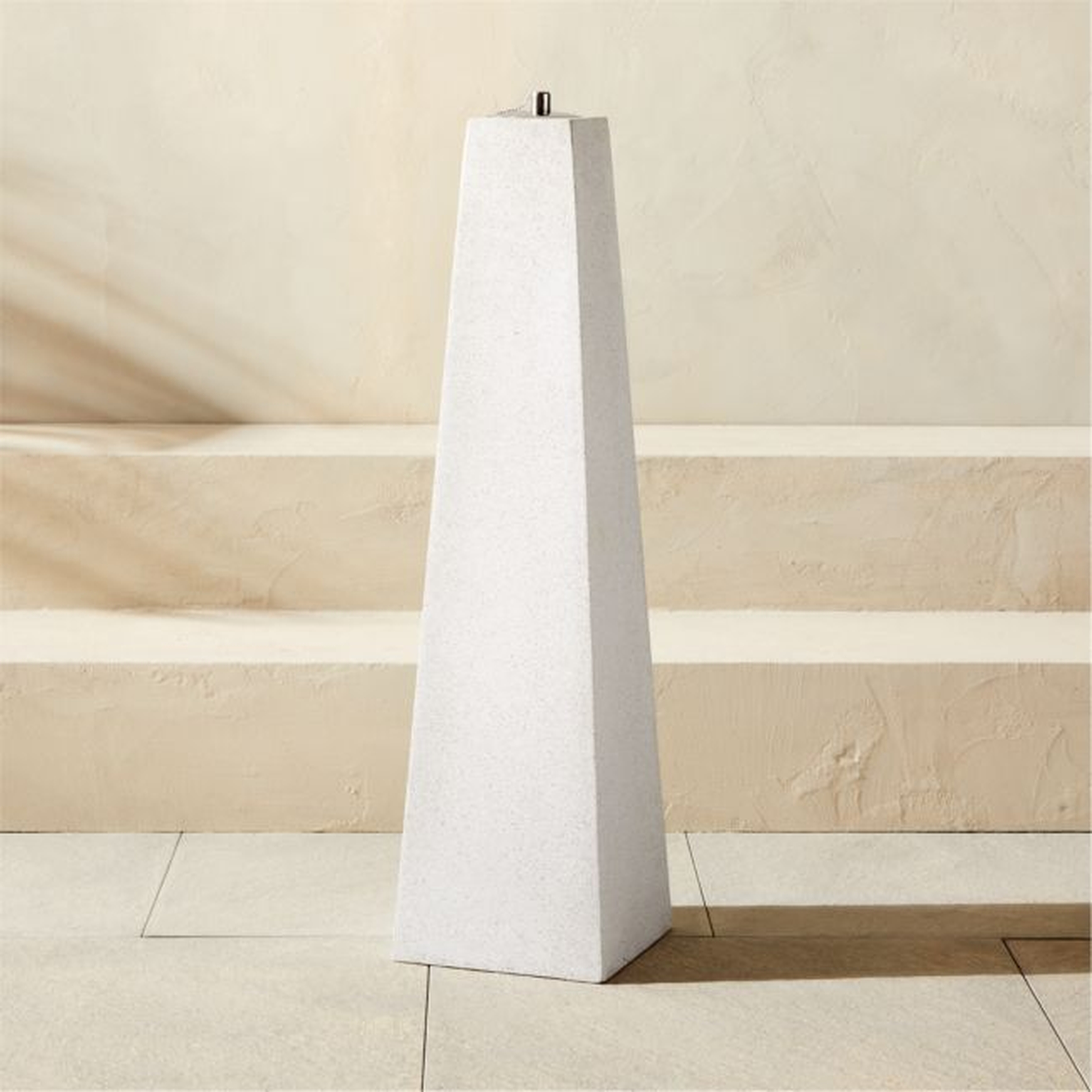 Ollie Terrazzo White Outdoor Oil Lamp Extra Large - CB2