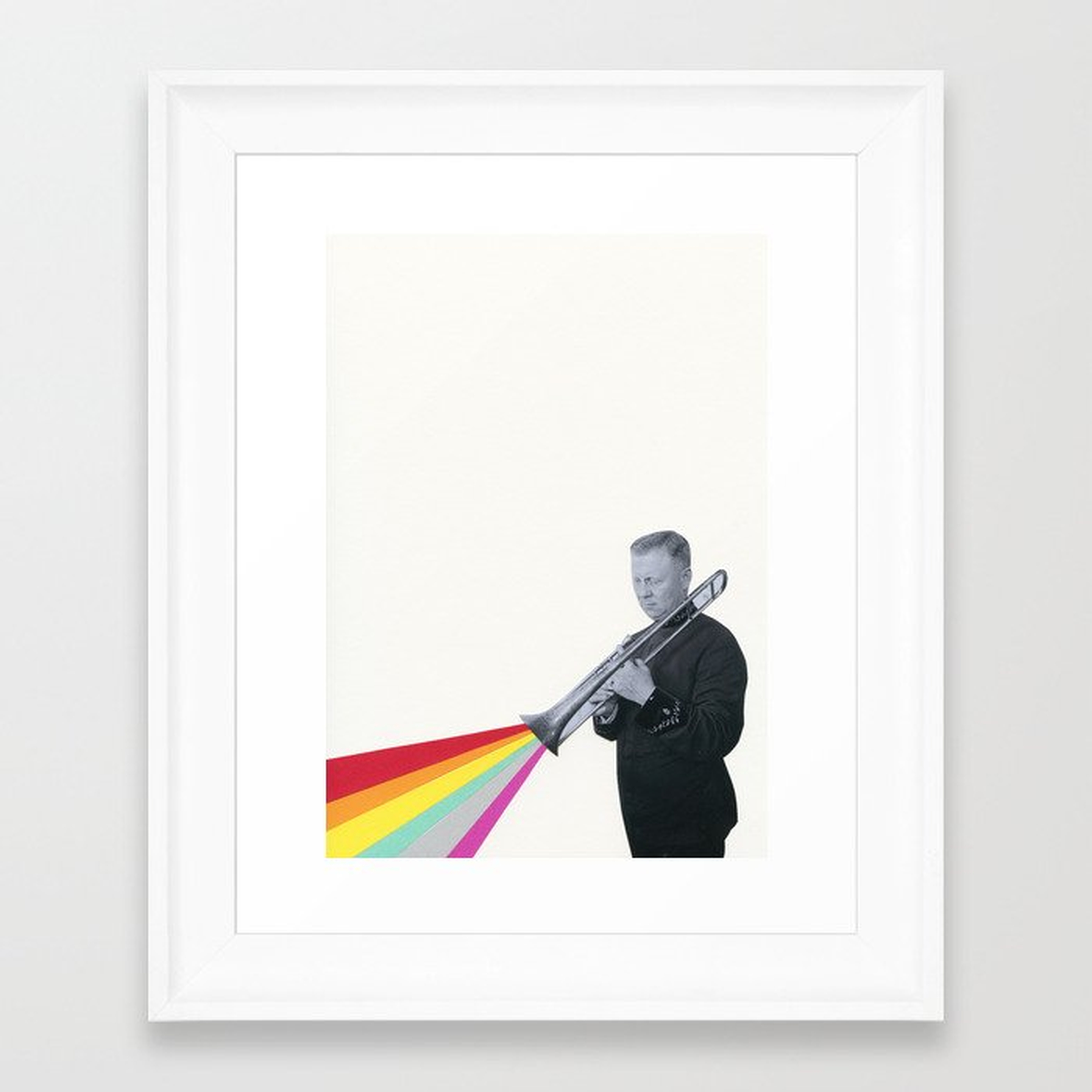 The Colour Of Music Framed Art Print by Cassia Beck - Scoop White - X-Small 8" x 10"-10x12 - Society6