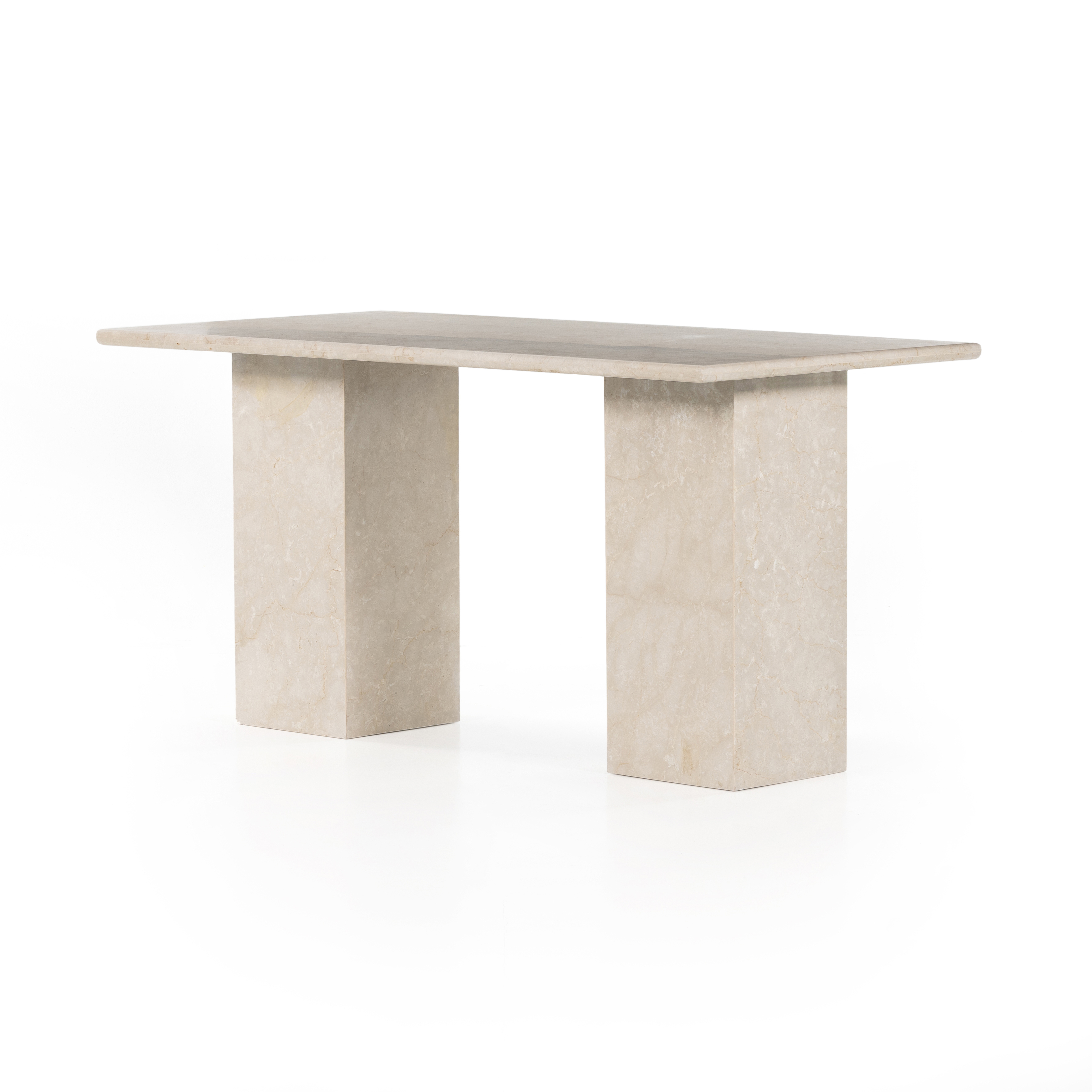 Arum Desk-Cream Marble - Four Hands