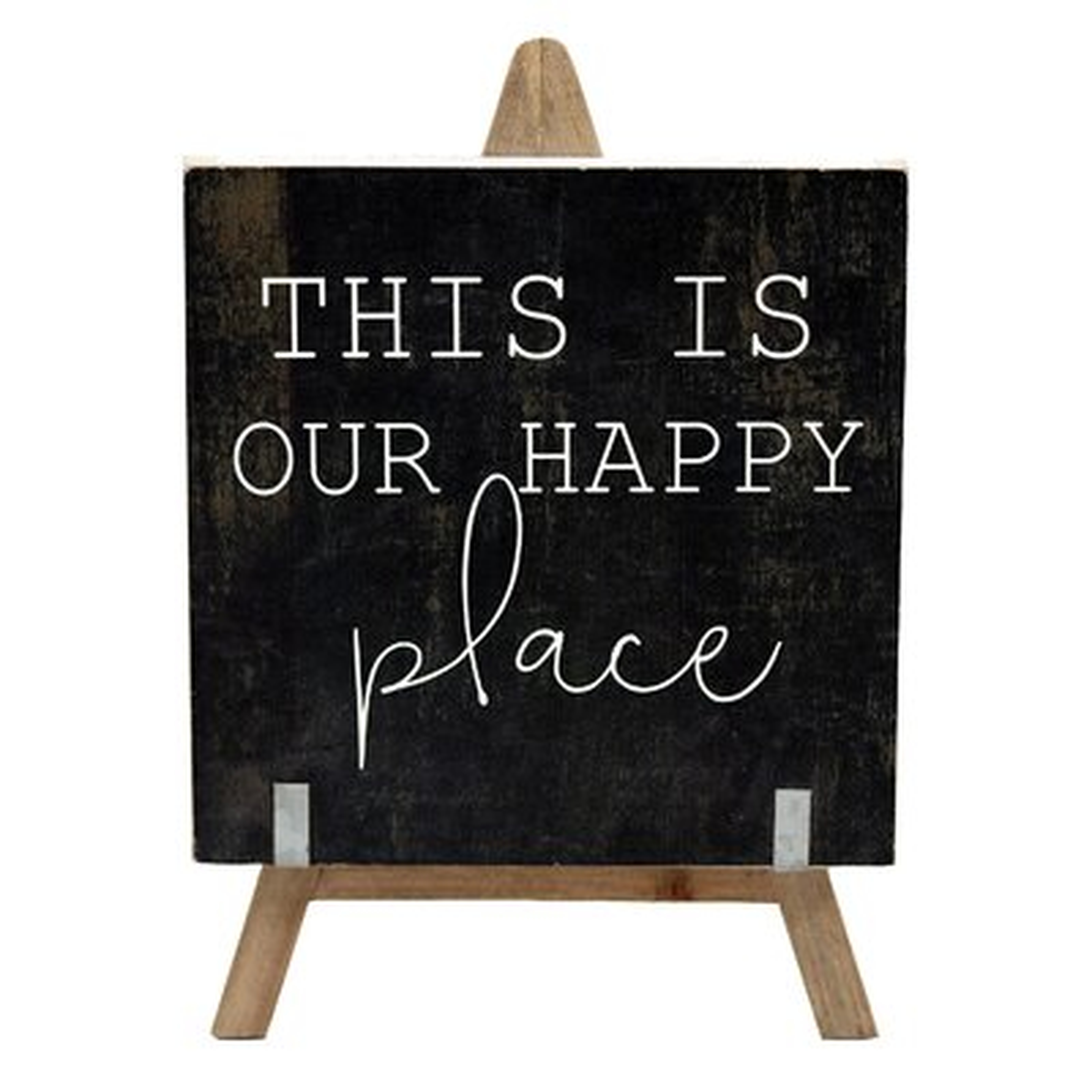 Motlie This is our Happy Place Wooden a Frame Freestanding Tabletop Decor - Wayfair