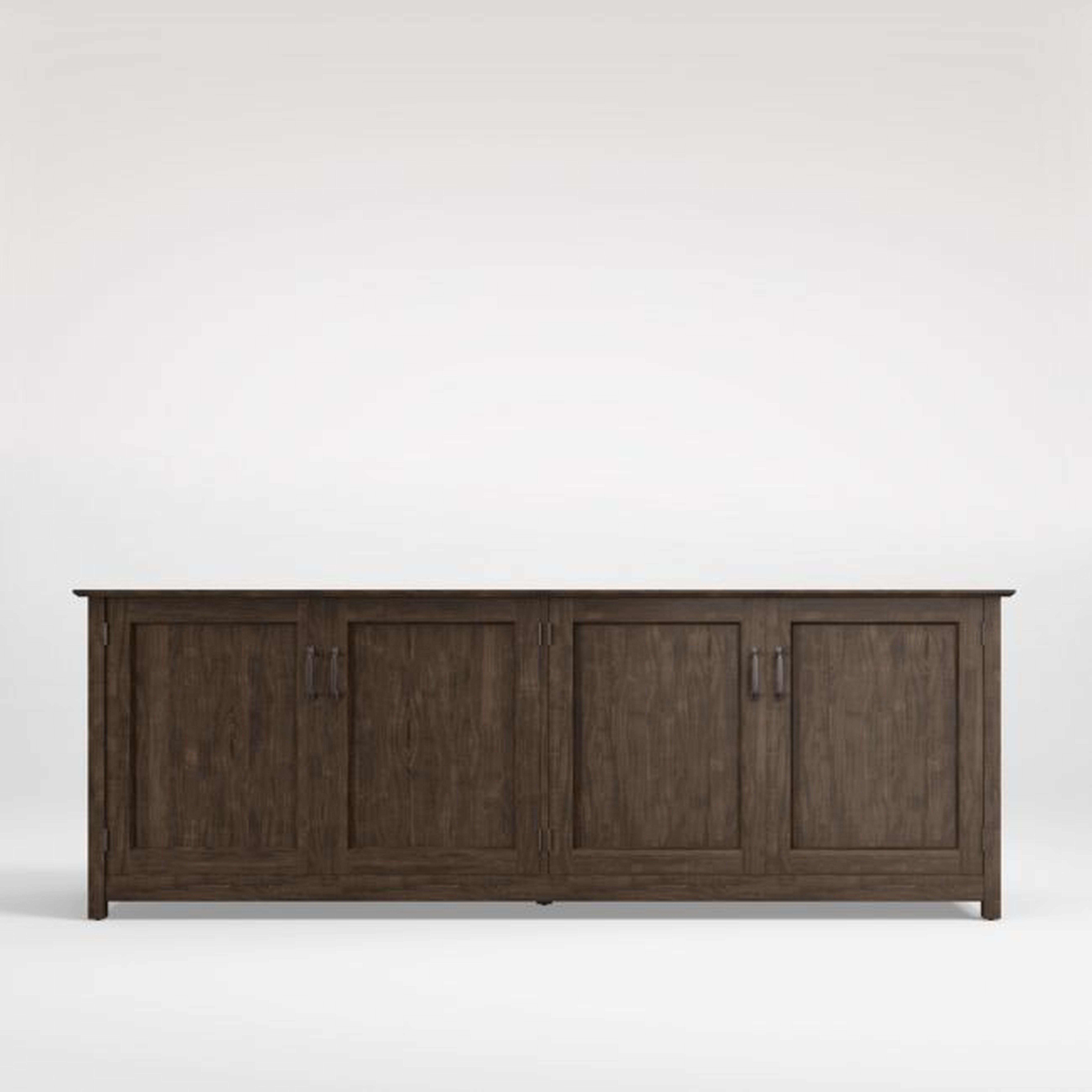 Ainsworth Charcoal Cherry 85" Media Console - Crate and Barrel
